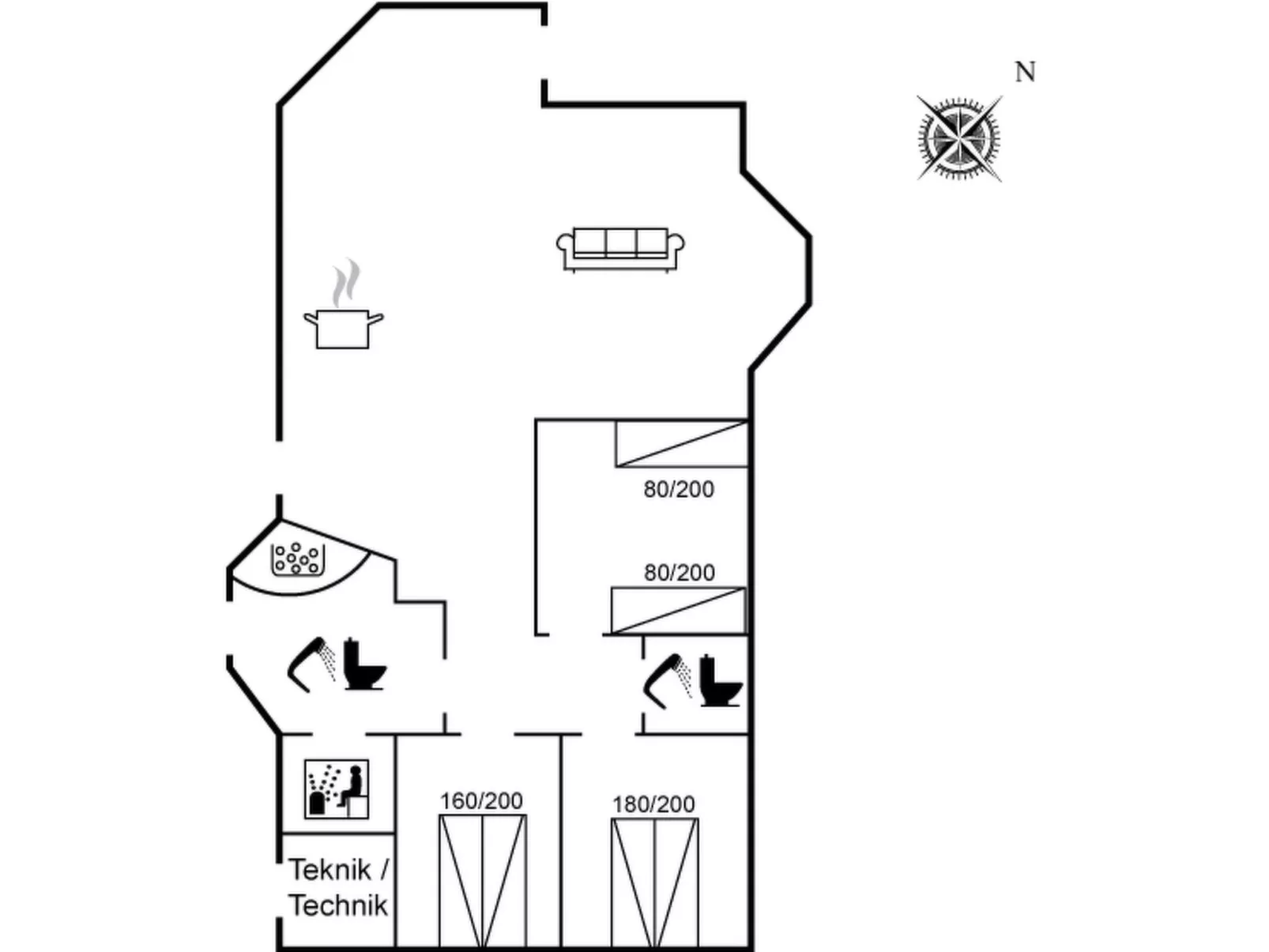 "Everd" - 300m from the sea-Inside