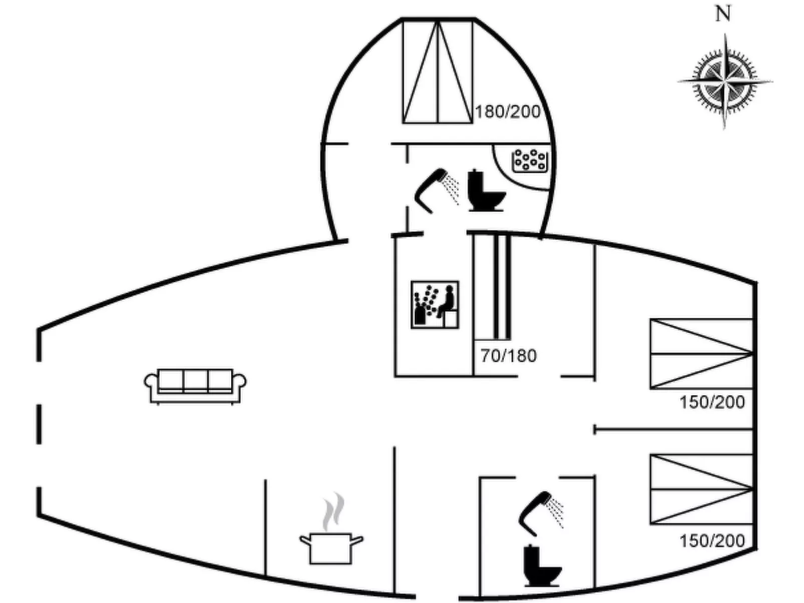 "Agusta" - 1.1km from the sea-Inside