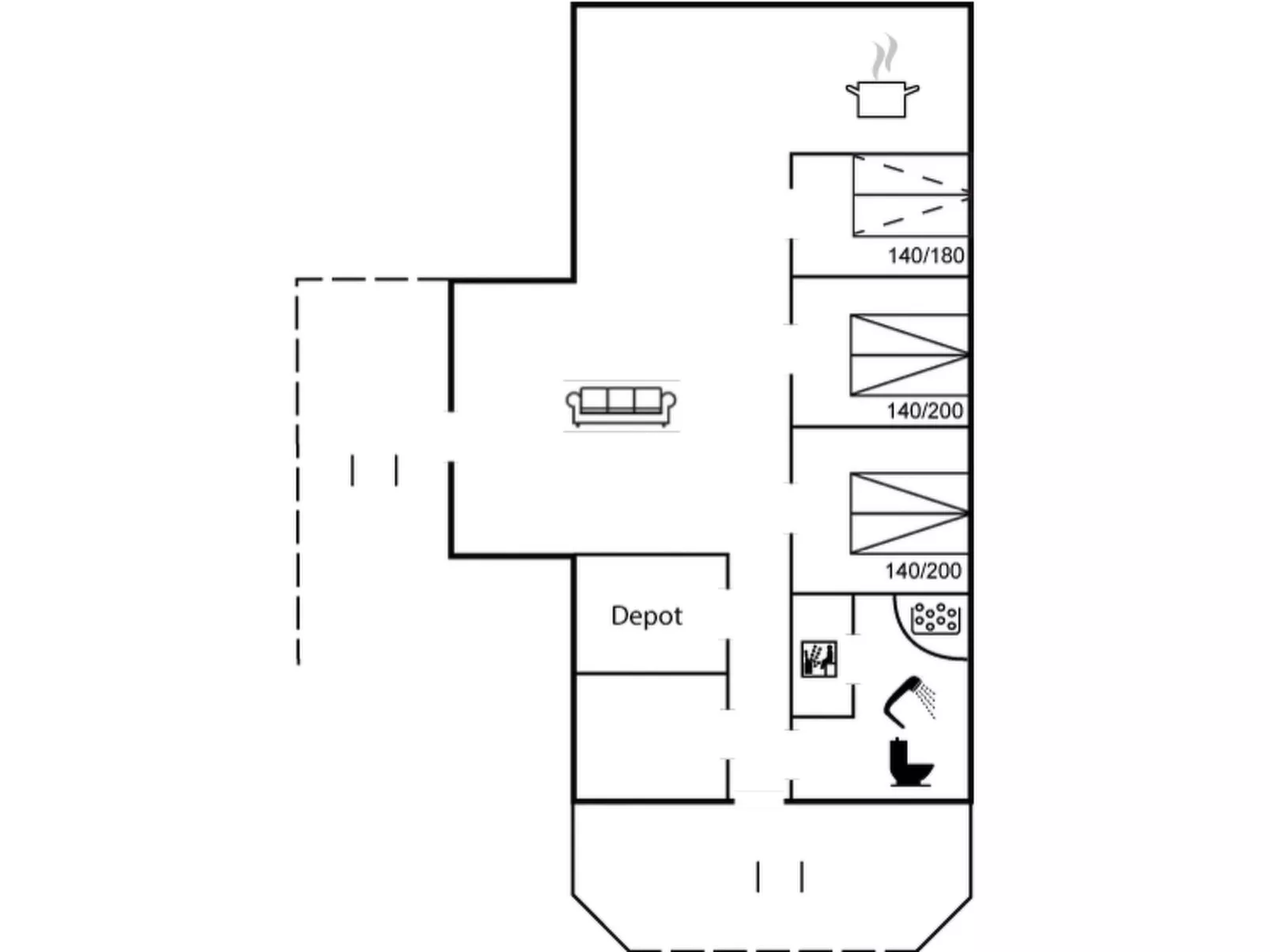 "Dida" - 3.1km from the sea-Inside