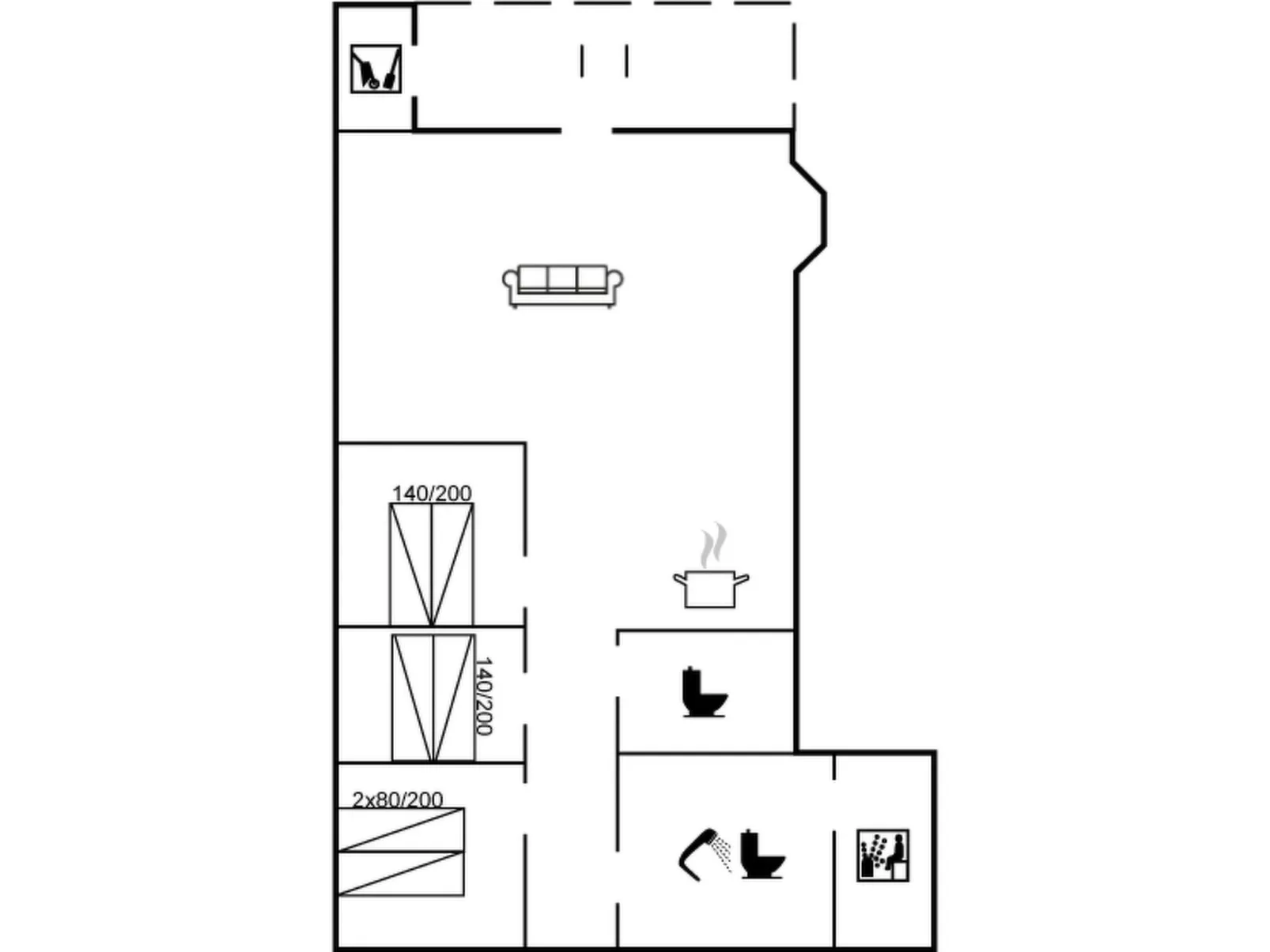 "Manko" - 1km from the sea-Inside