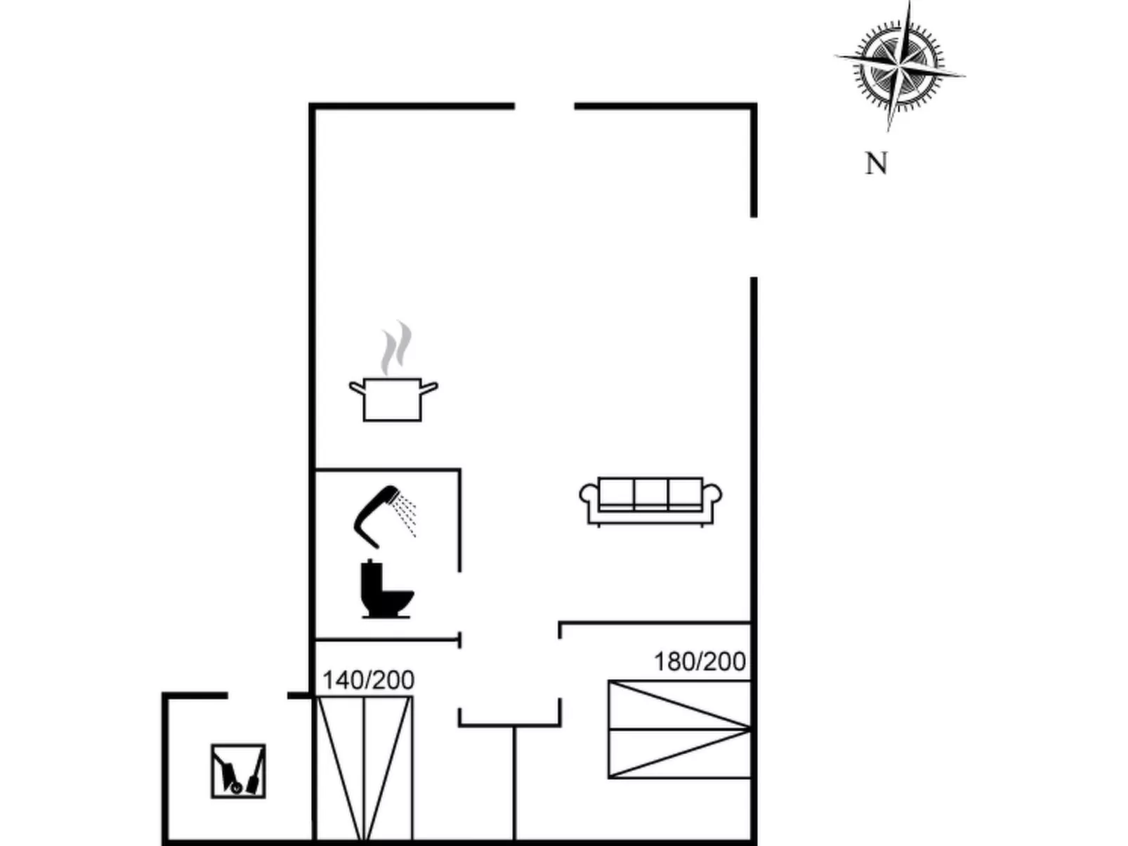 "Ginna" - 1.3km from the sea-Inside