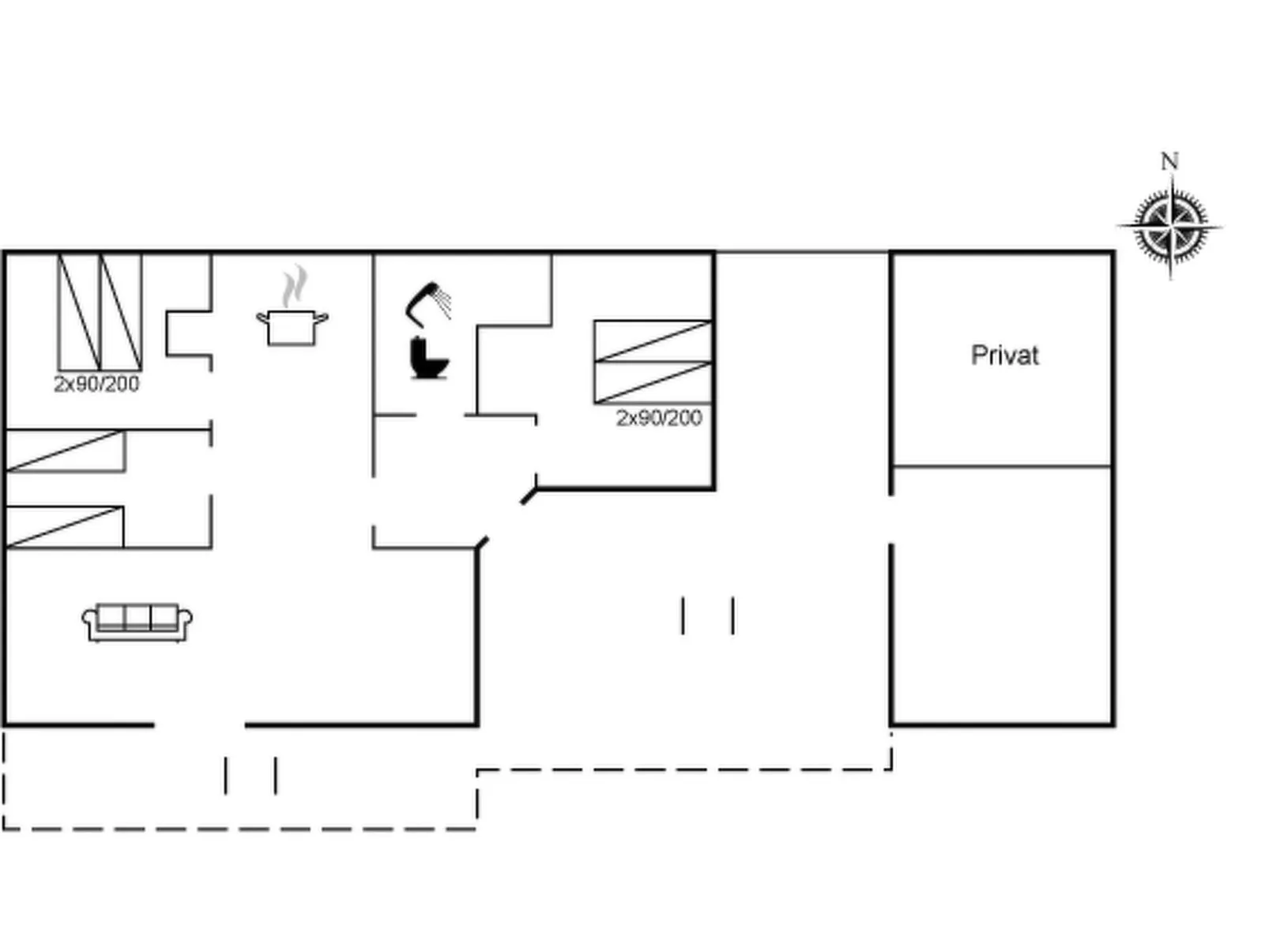 "Hillmari" - 200m from the sea-Inside