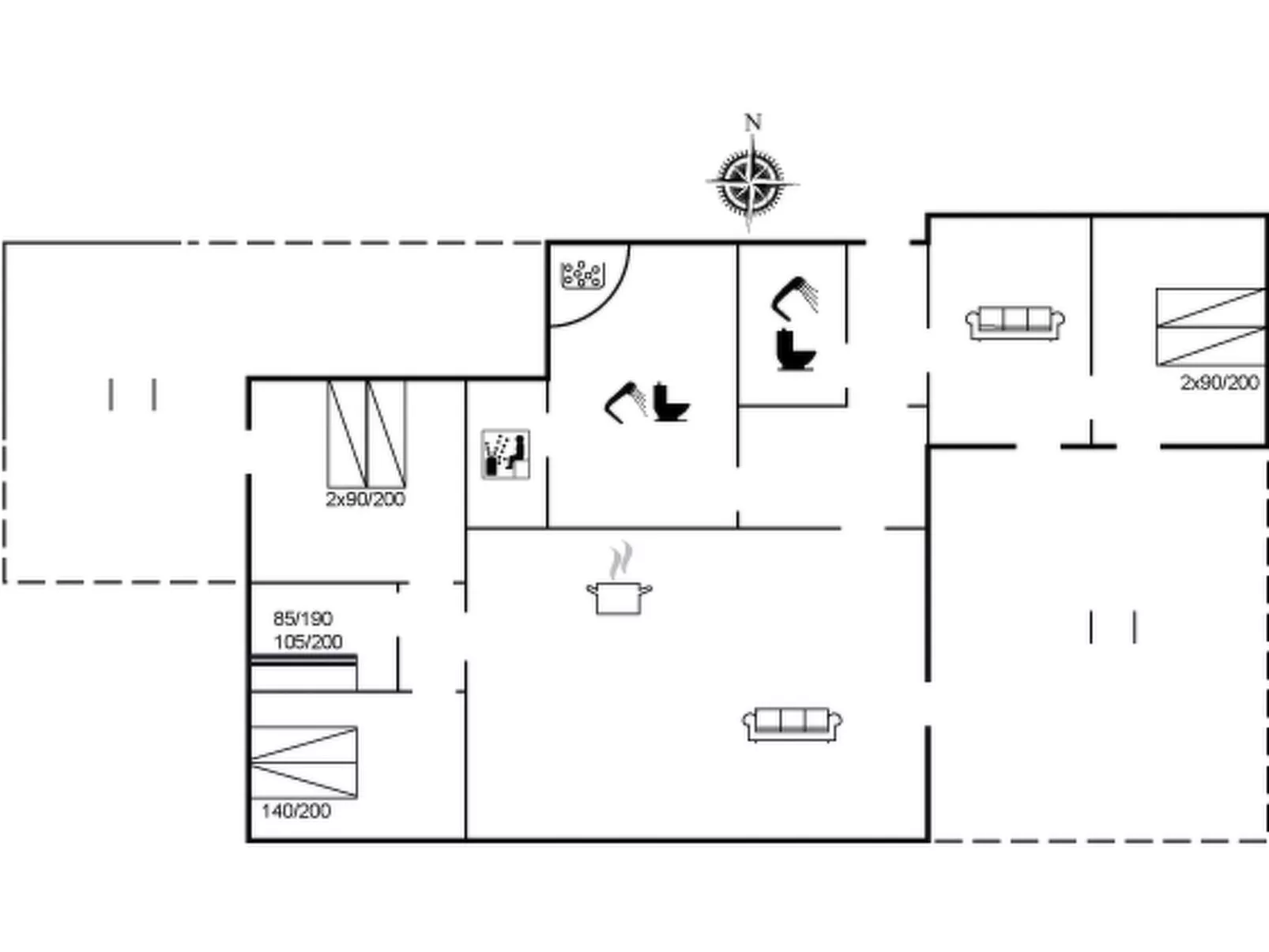 "Dirtje" - 200m from the sea-Inside