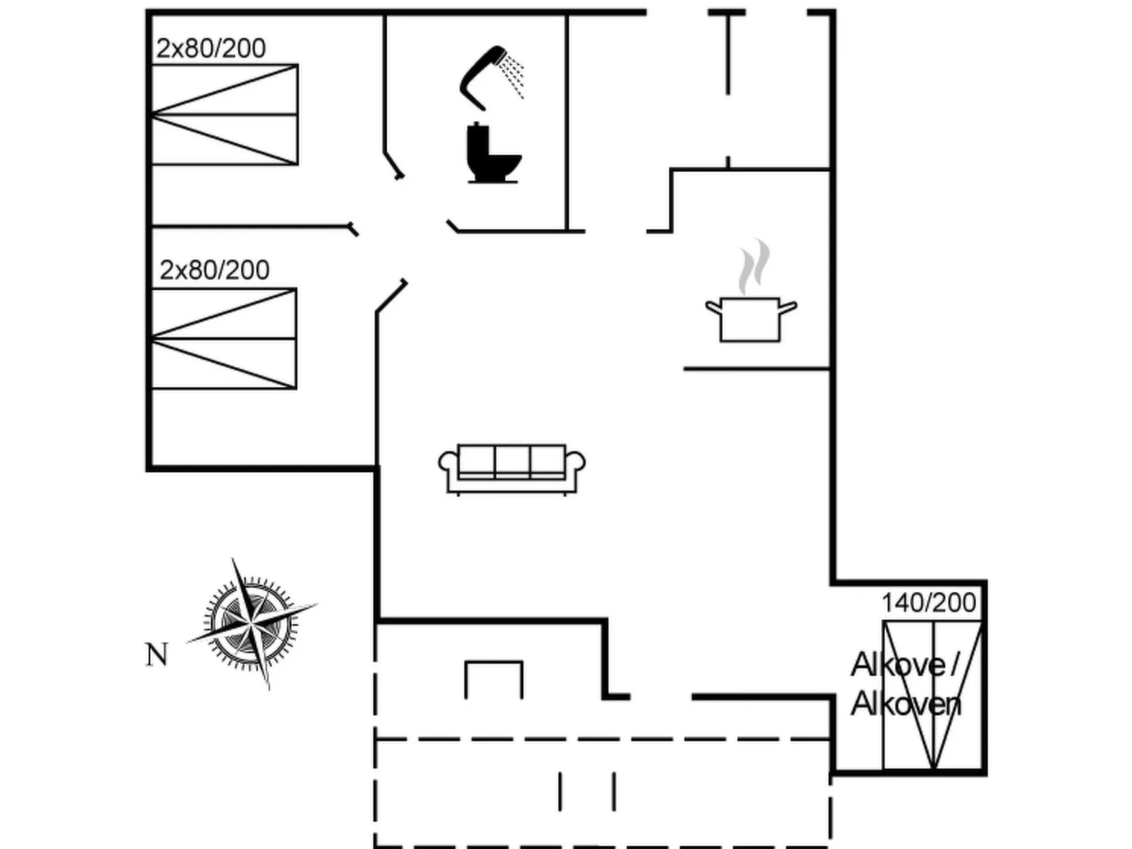 "Breide" - 250m from the sea-Inside