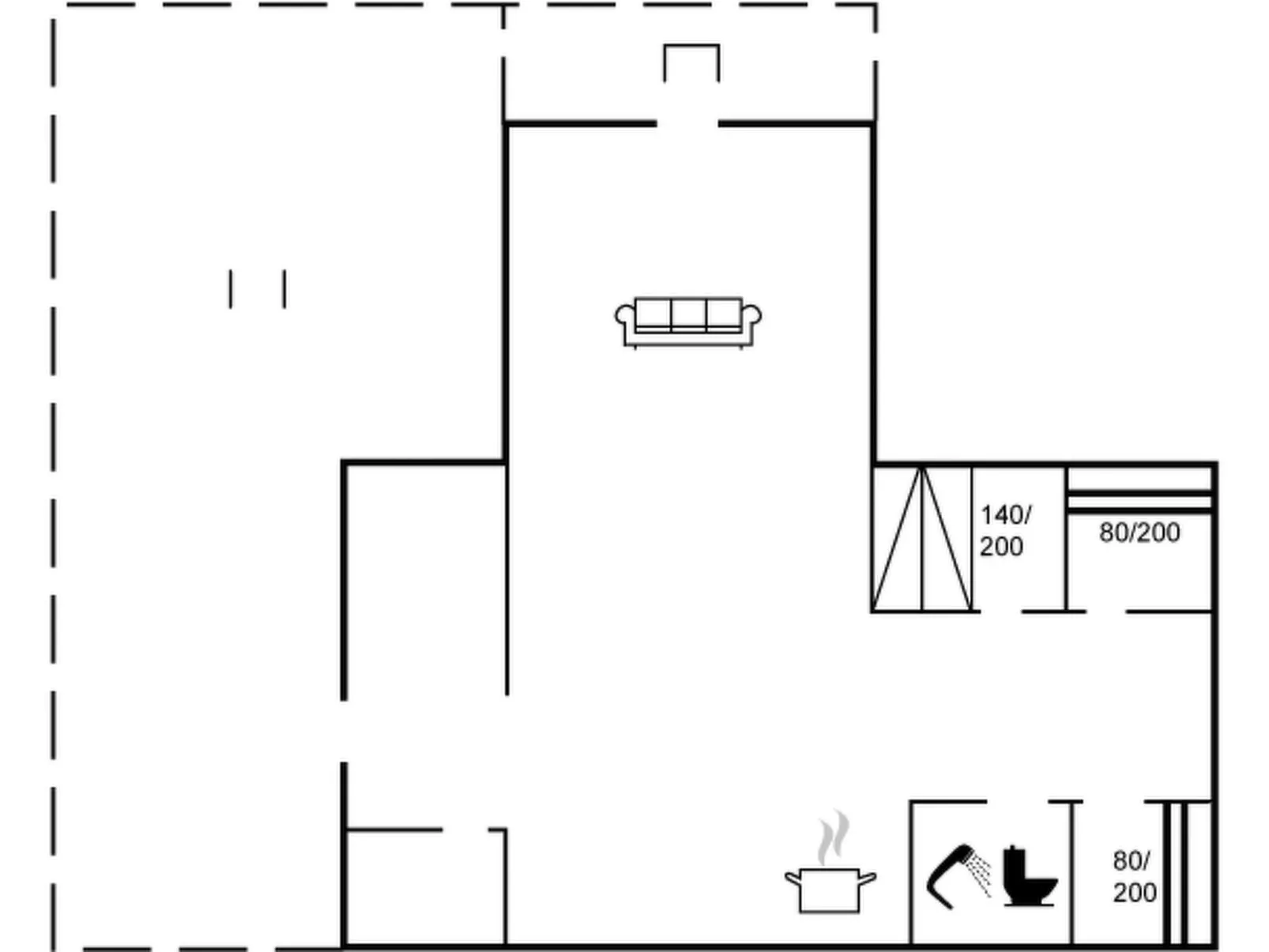 "Dea" - 850m from the sea-Inside