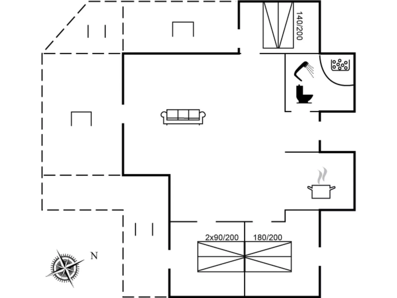 "Anethe" - 100m to the inlet-Inside