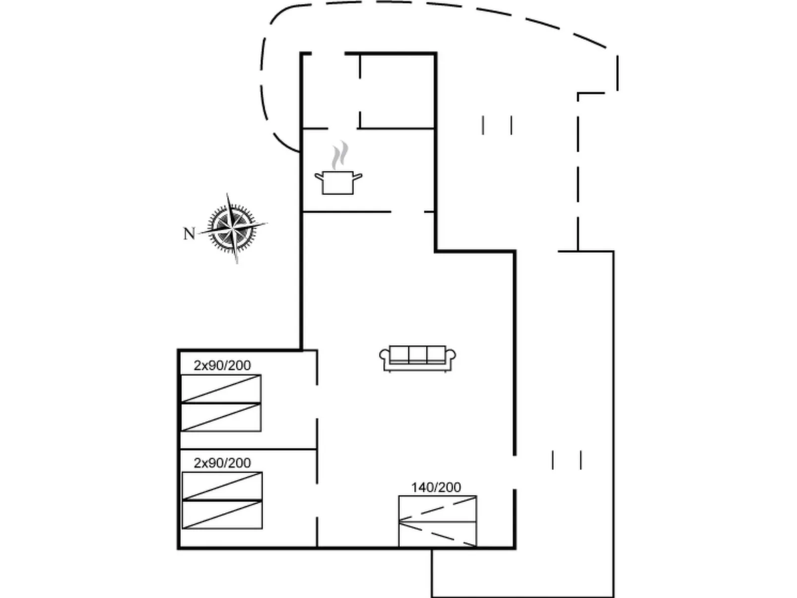 "Cristiana" - 950m from the sea-Inside