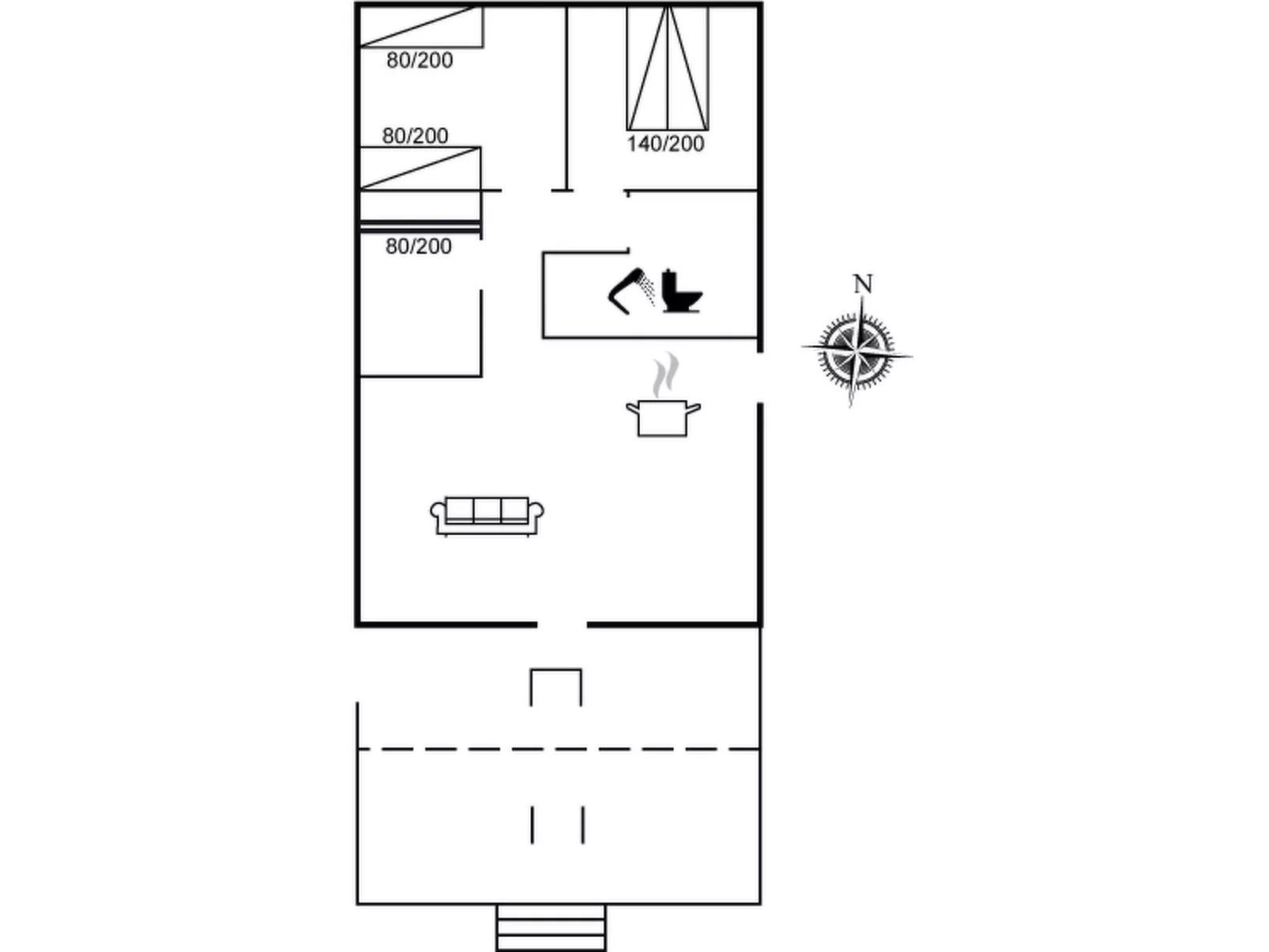 "Sjard" - 700m from the sea-Inside