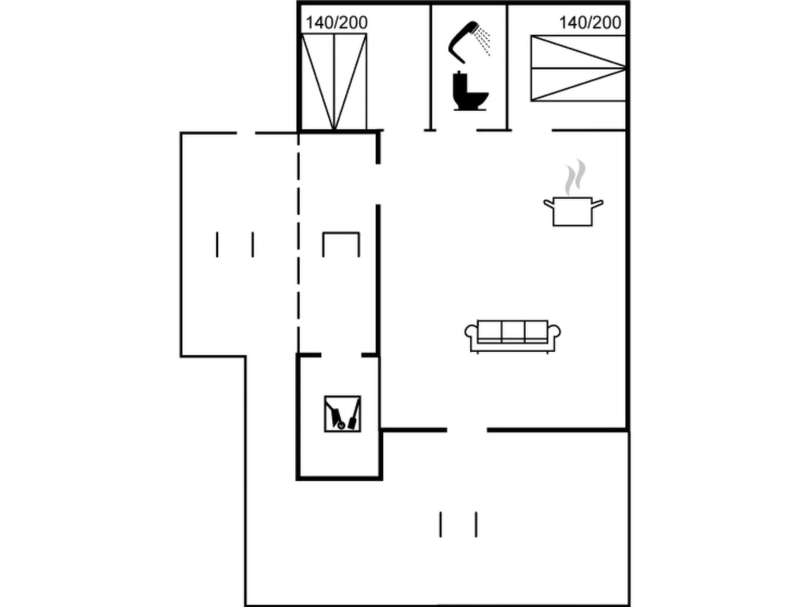 "Remo" - 990m to the inlet-Inside
