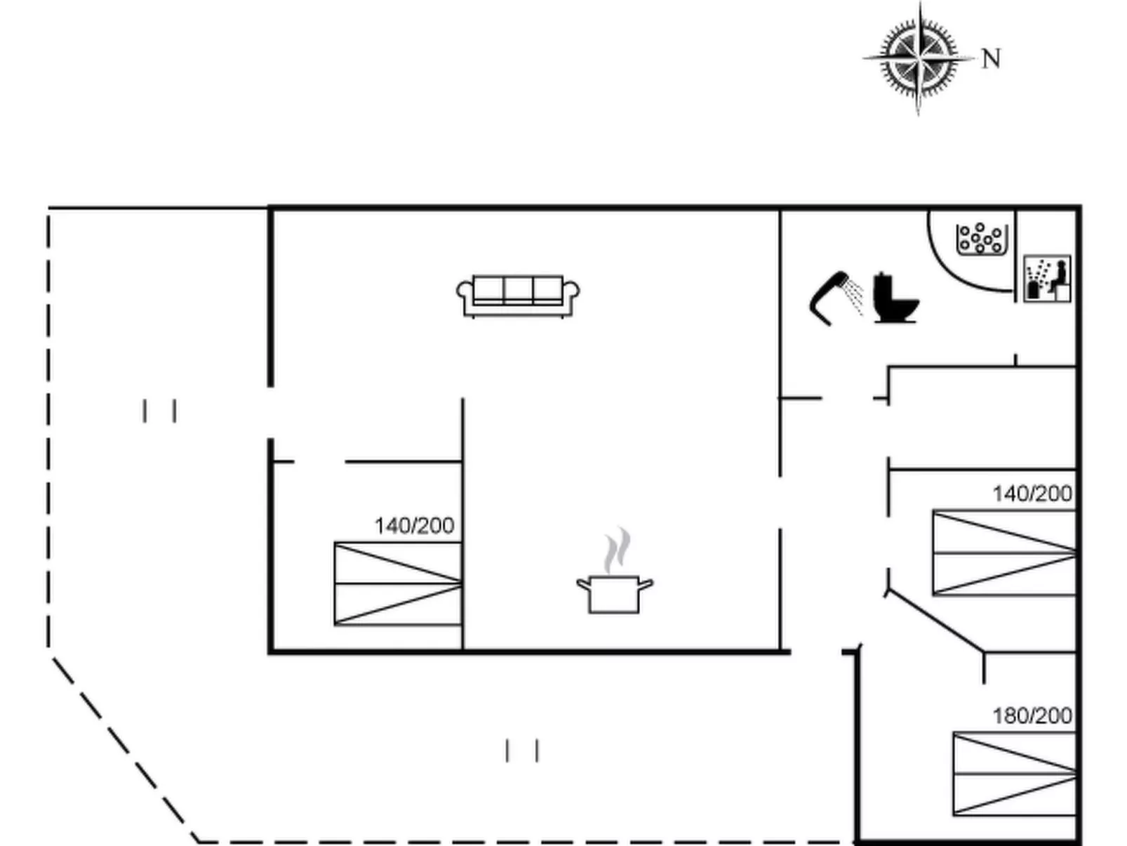 "Vili" - 441m from the sea-Inside