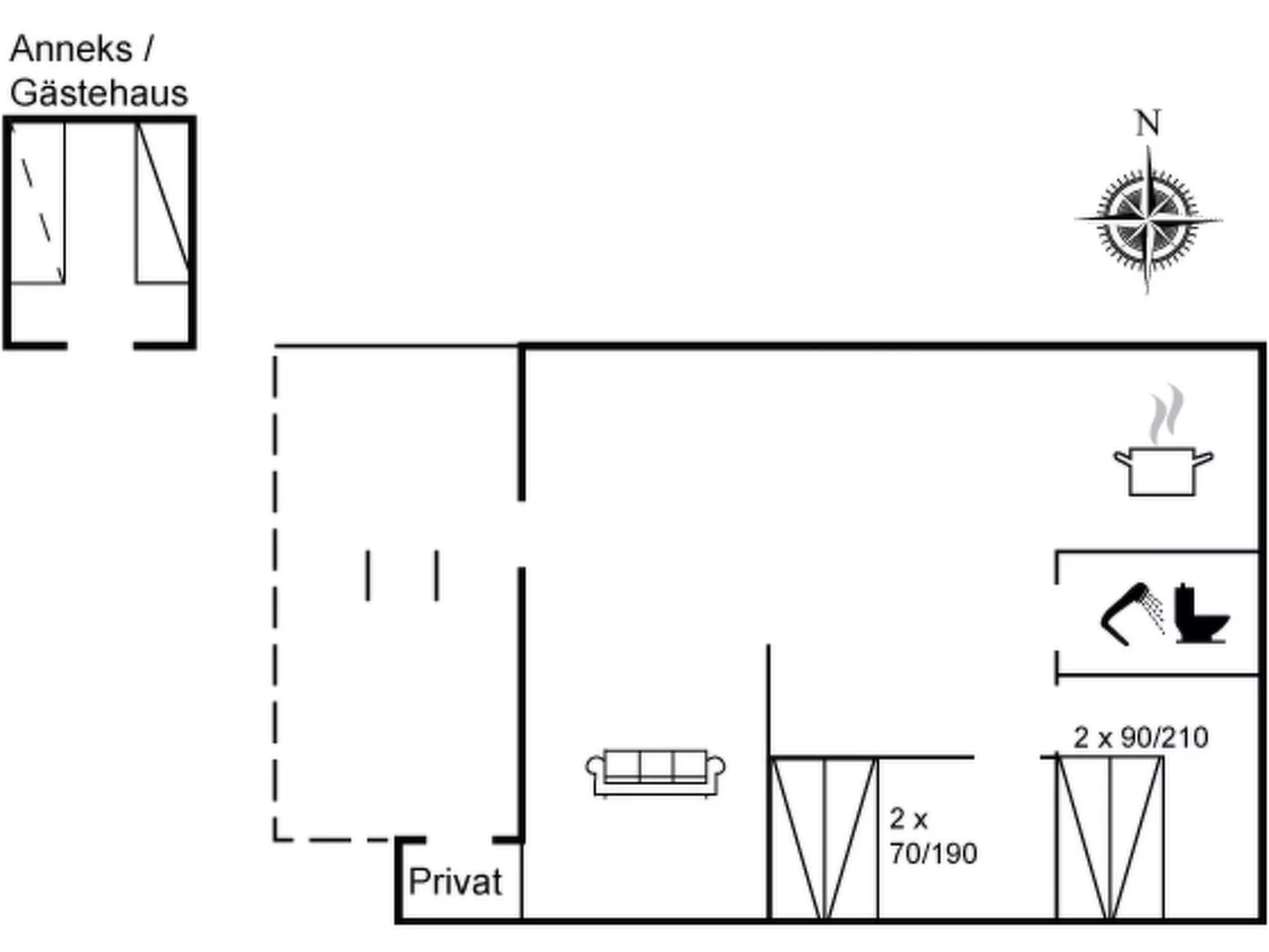 "Nanook" - 4.5km from the sea-Inside