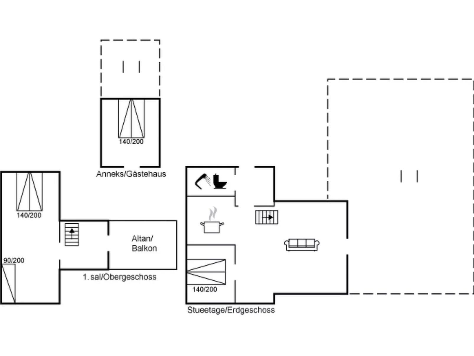 "Hunding" - 600m from the sea-Inside