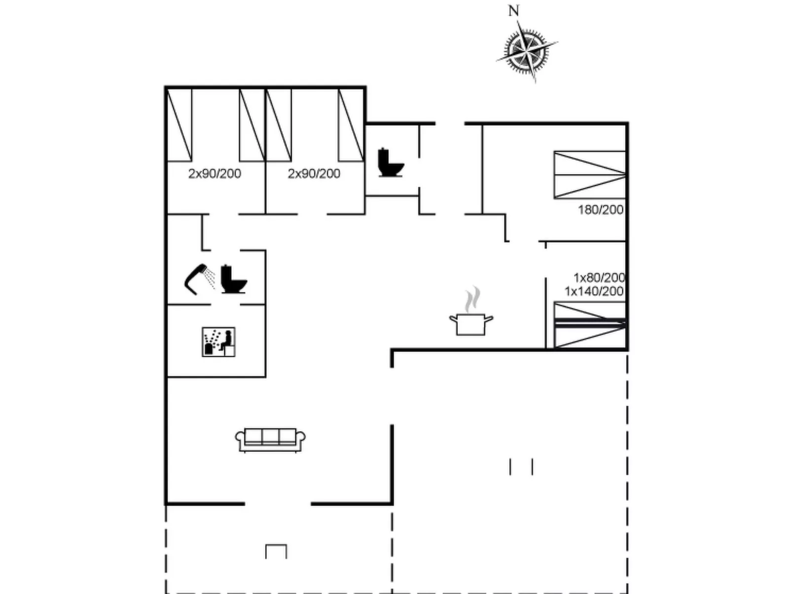 "Ayelen" - 600m from the sea-Inside