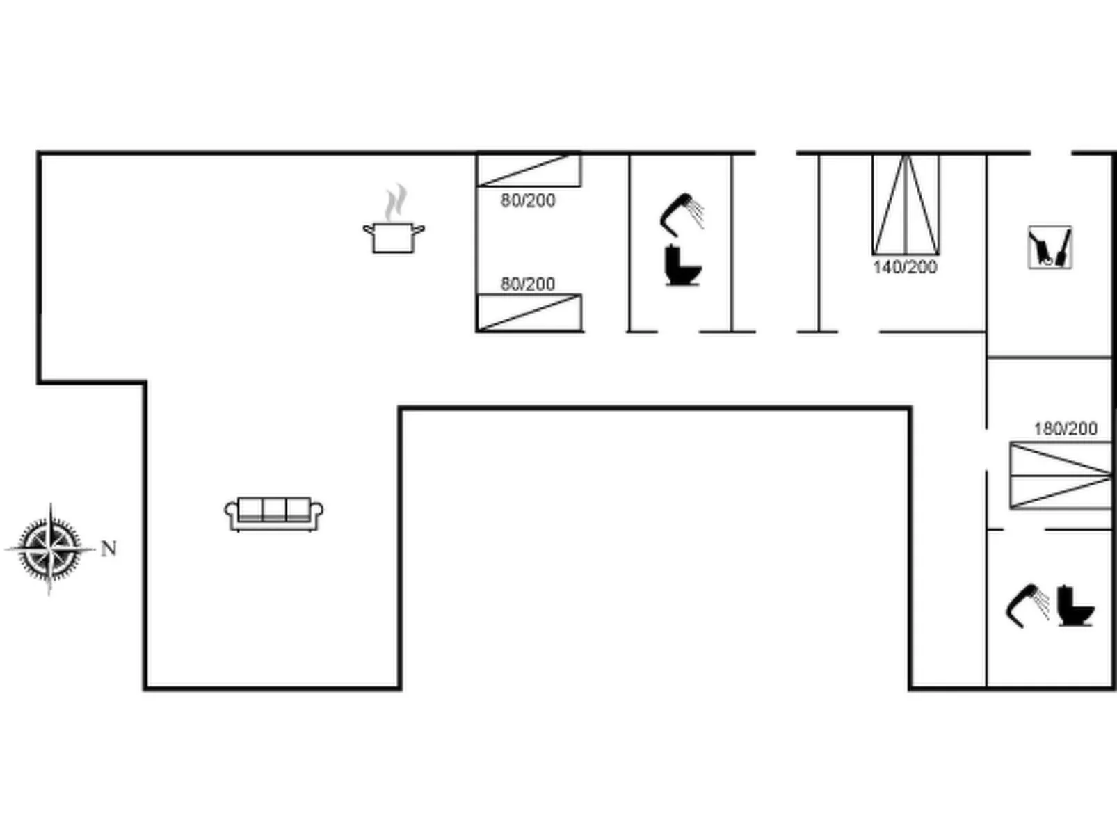 "Henric" - 100m from the sea-Inside