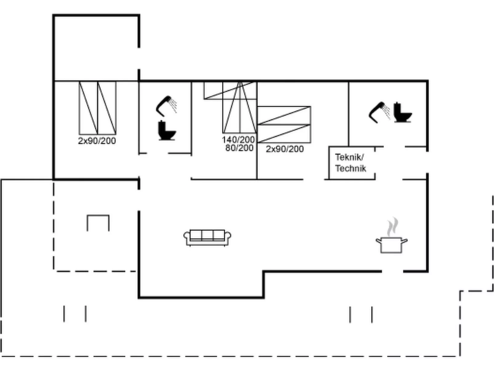 "Vanamo" - 300m from the sea-Inside