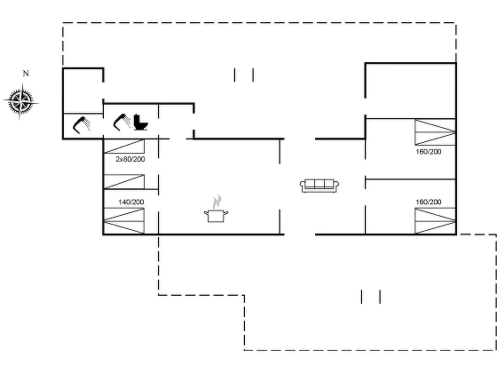 "Skogh" - 600m from the sea-Inside