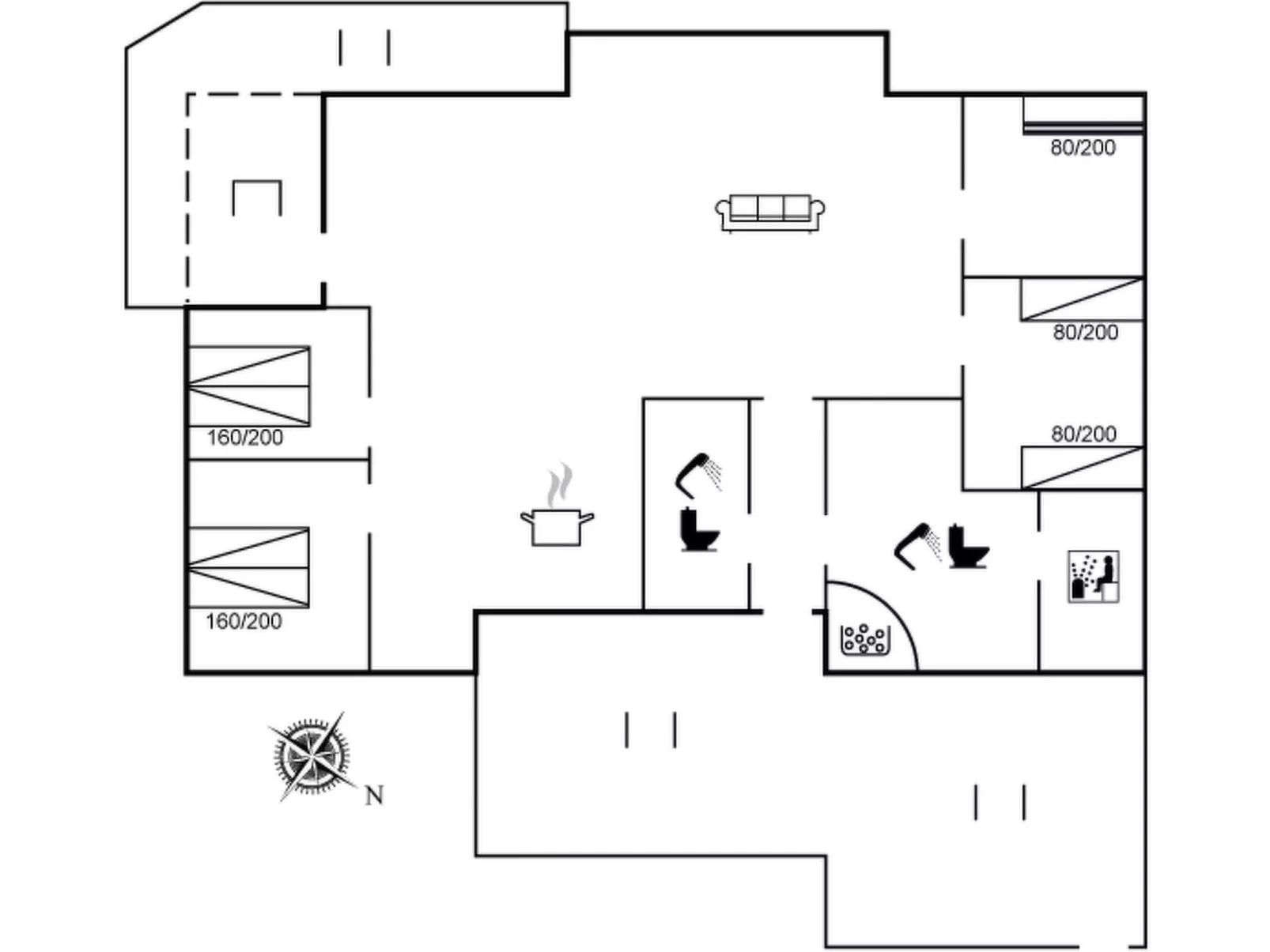 "Arild" - 300m from the sea-Inside