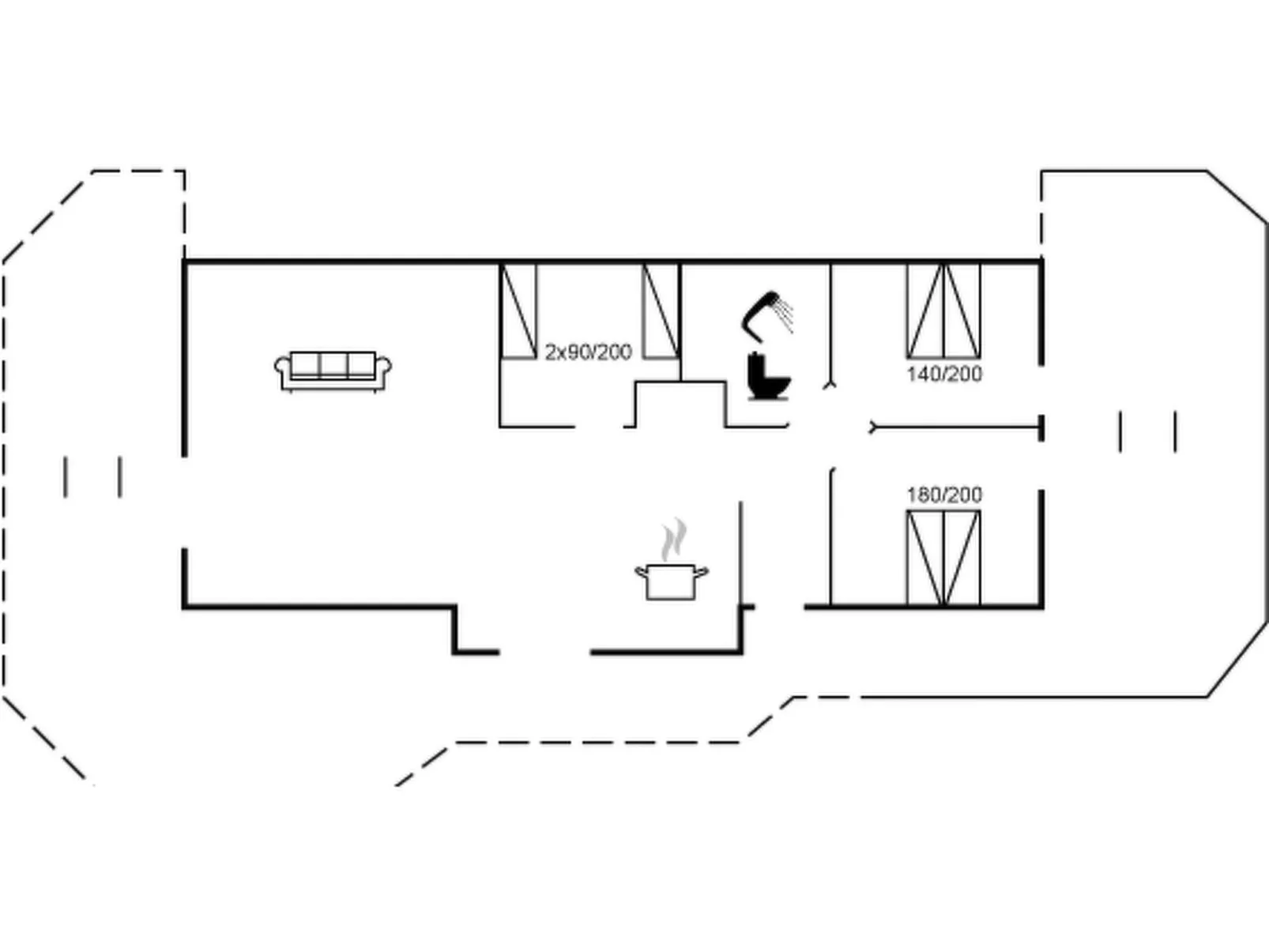 "Hedvig" - 70m from the sea-Inside
