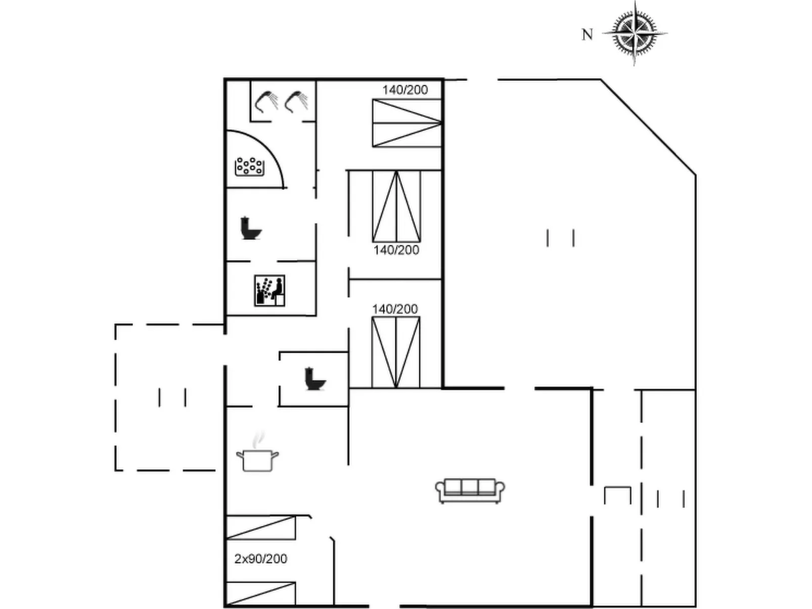"Drea" - 250m from the sea-Inside