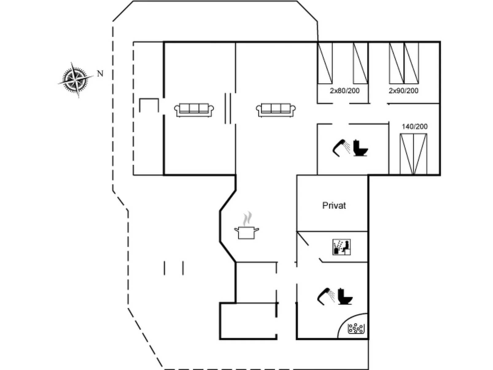 "Esmeralda" - 1.1km from the sea-Inside