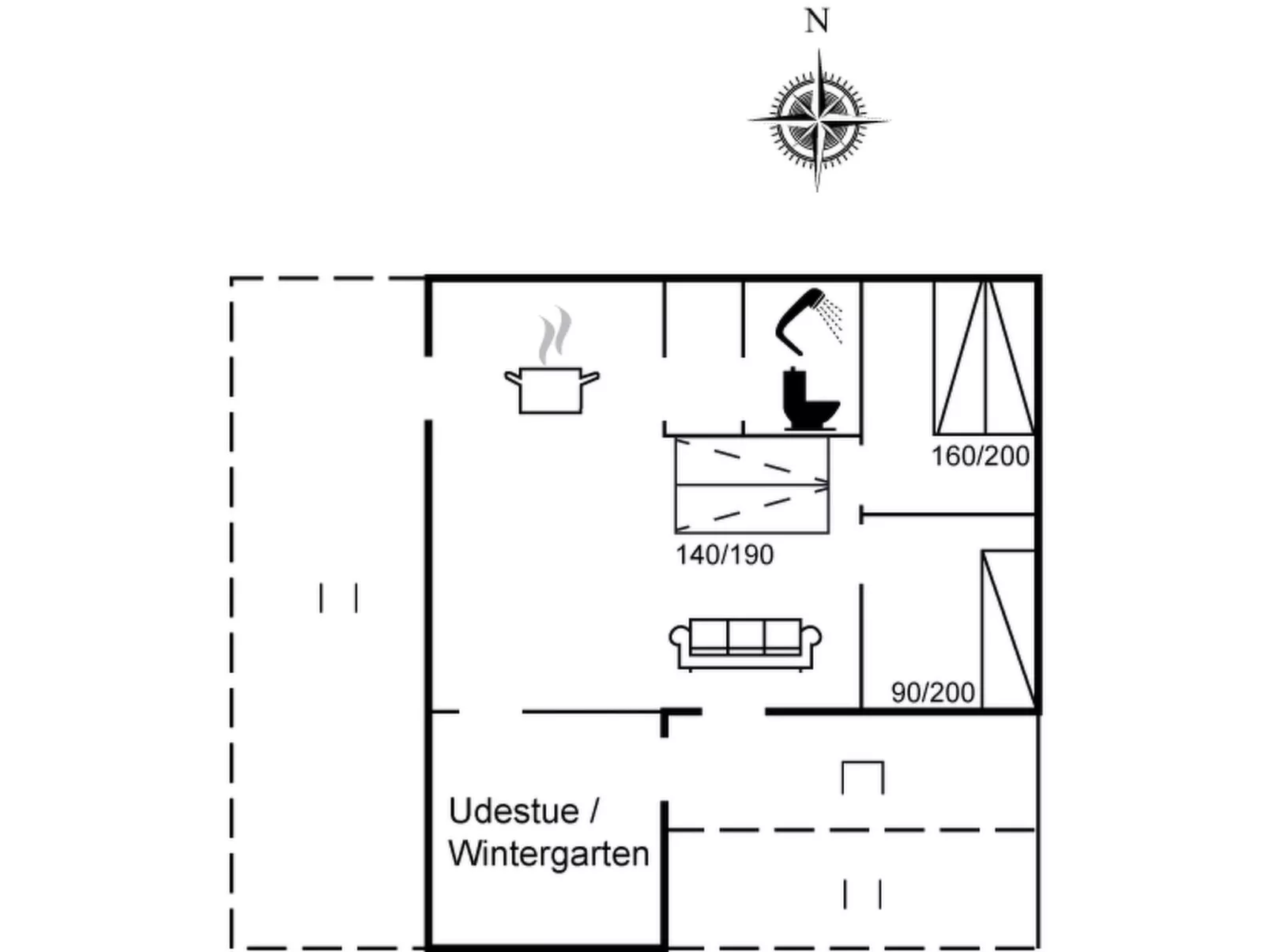"Ani" - 100m from the sea-Drinnen