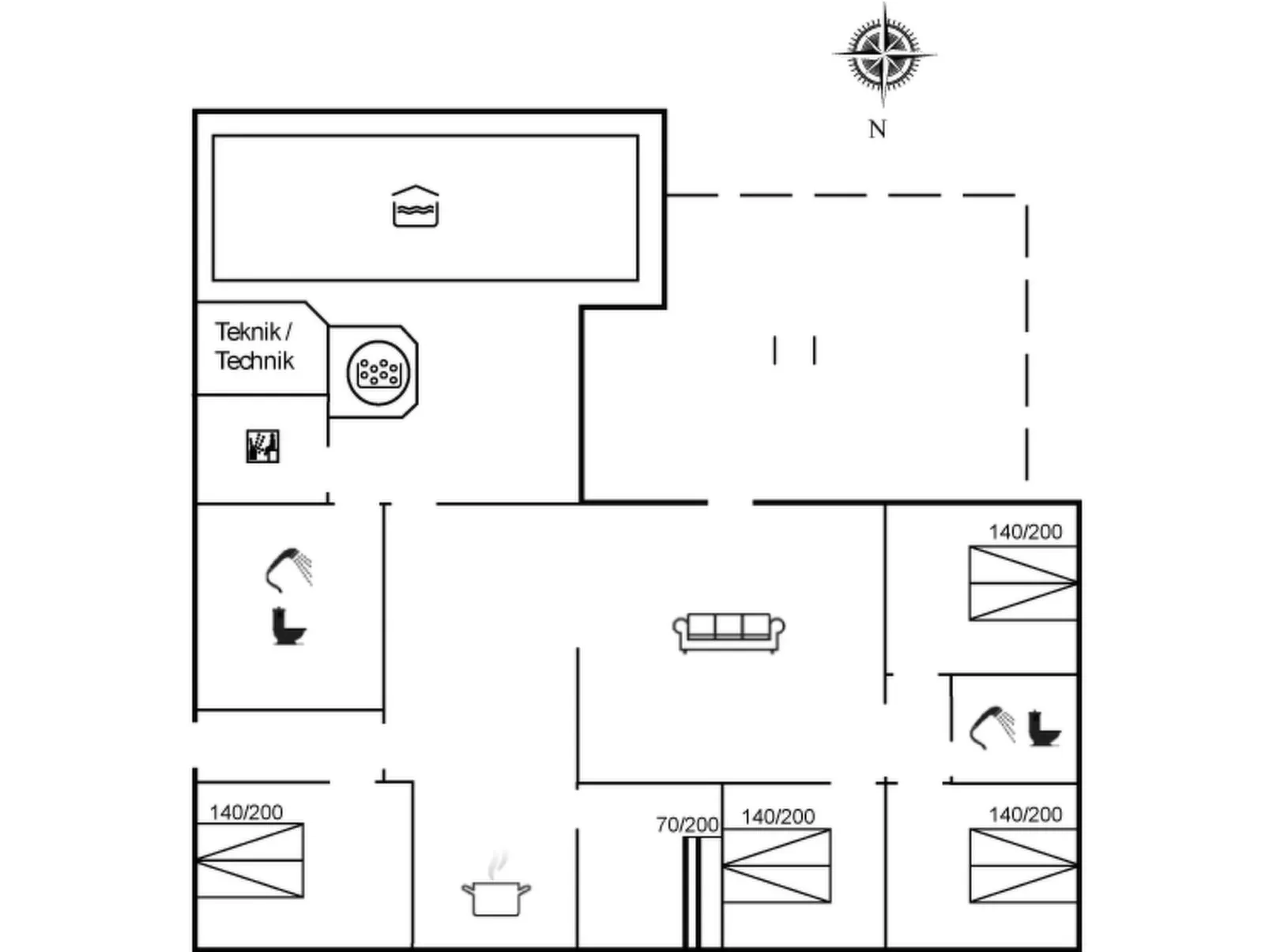"Tali" - 700m from the sea-Inside