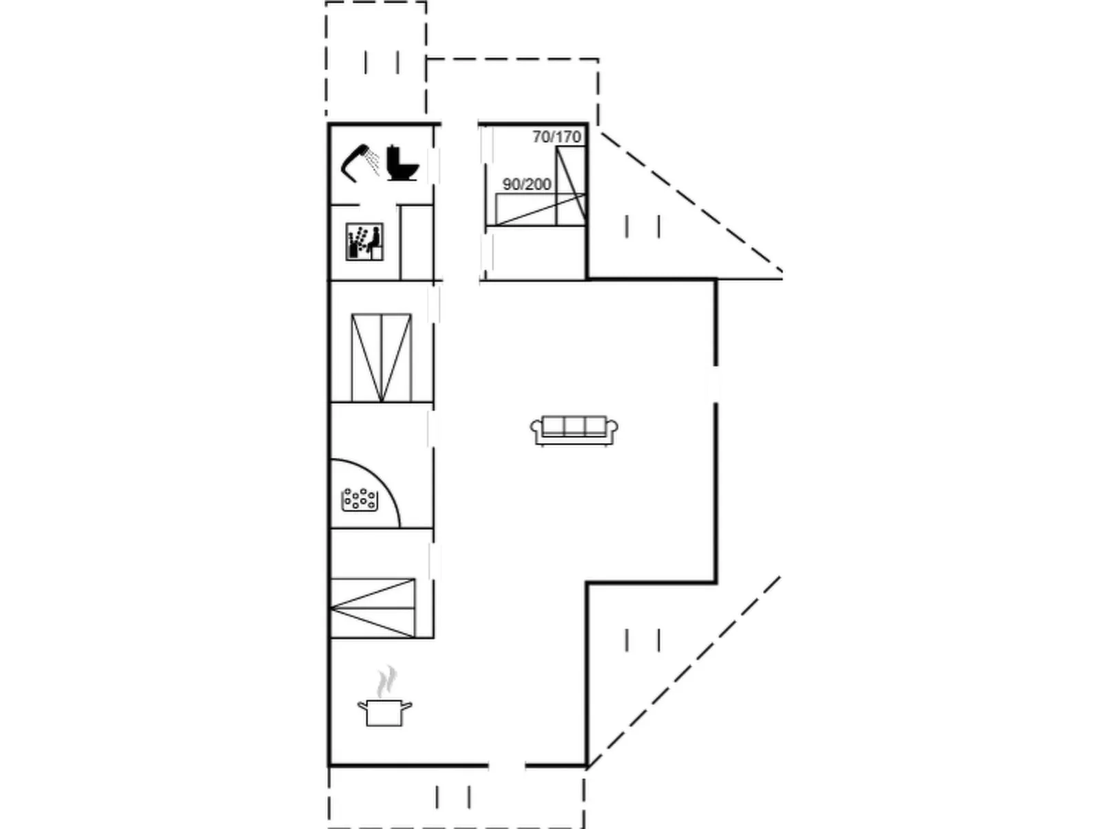 "Wale" - 3.3km from the sea-Inside