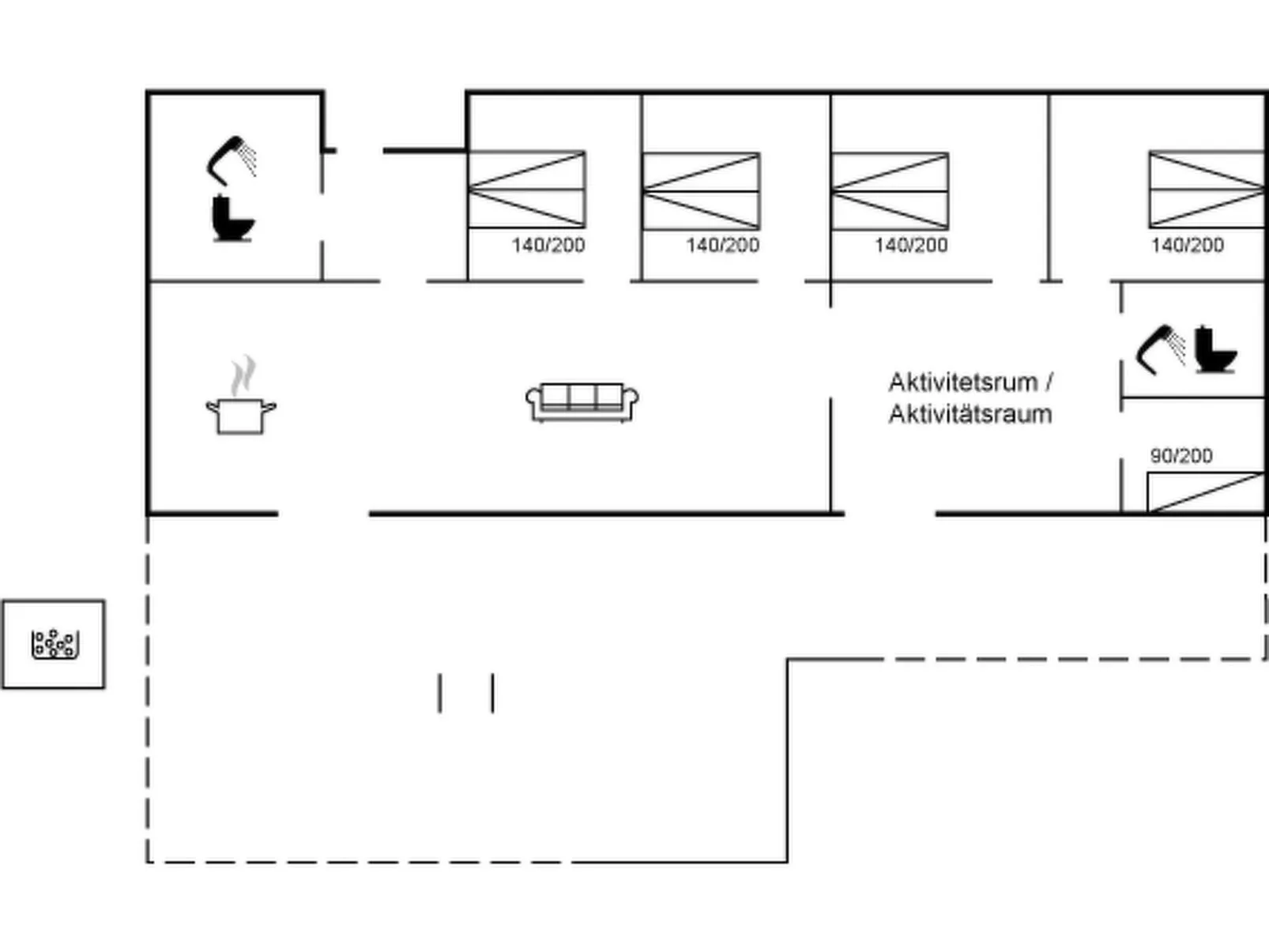 "Aatami" - 500m from the sea-Inside