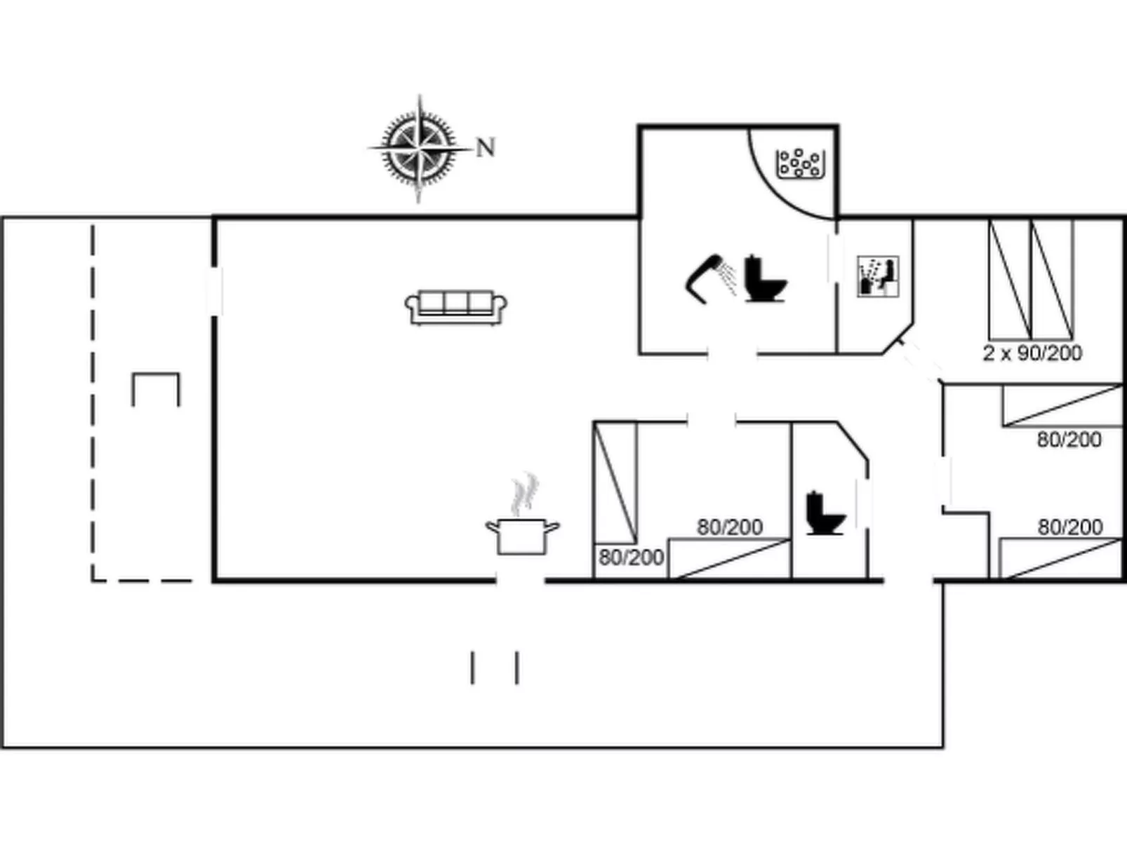 "Erza" - 500m from the sea-Inside
