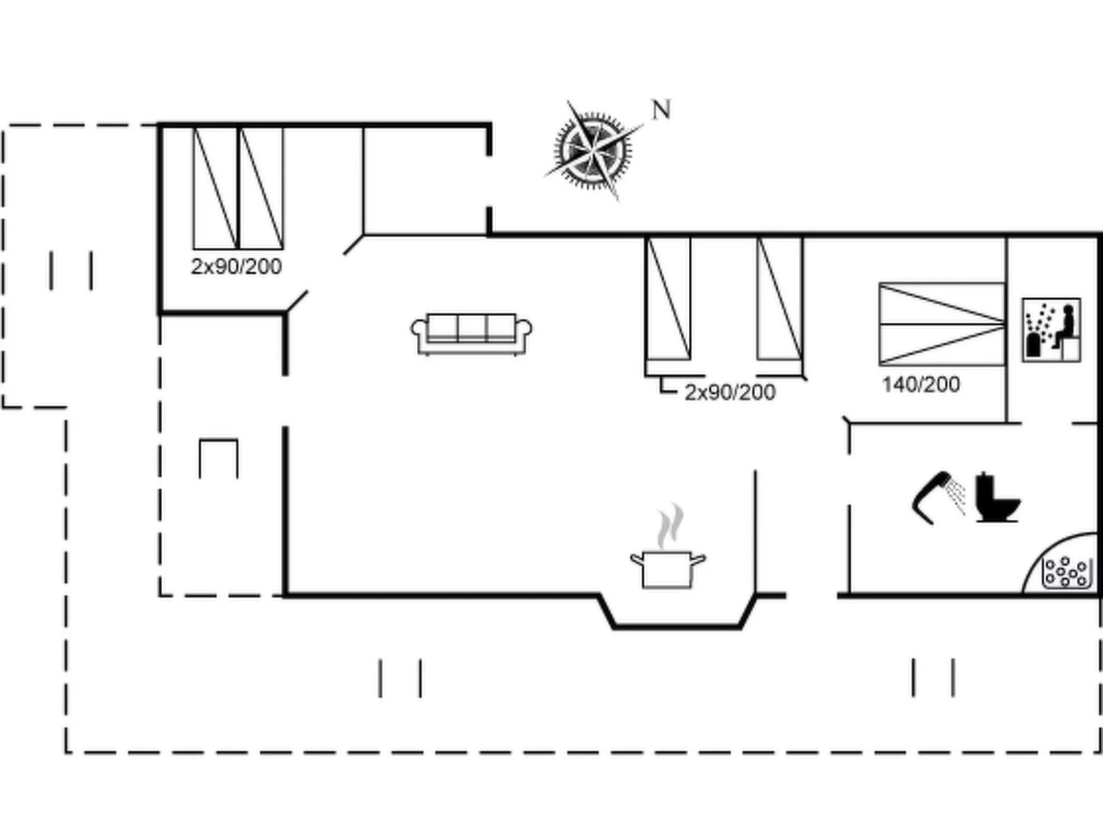 "Caia" - 375m from the sea-Inside