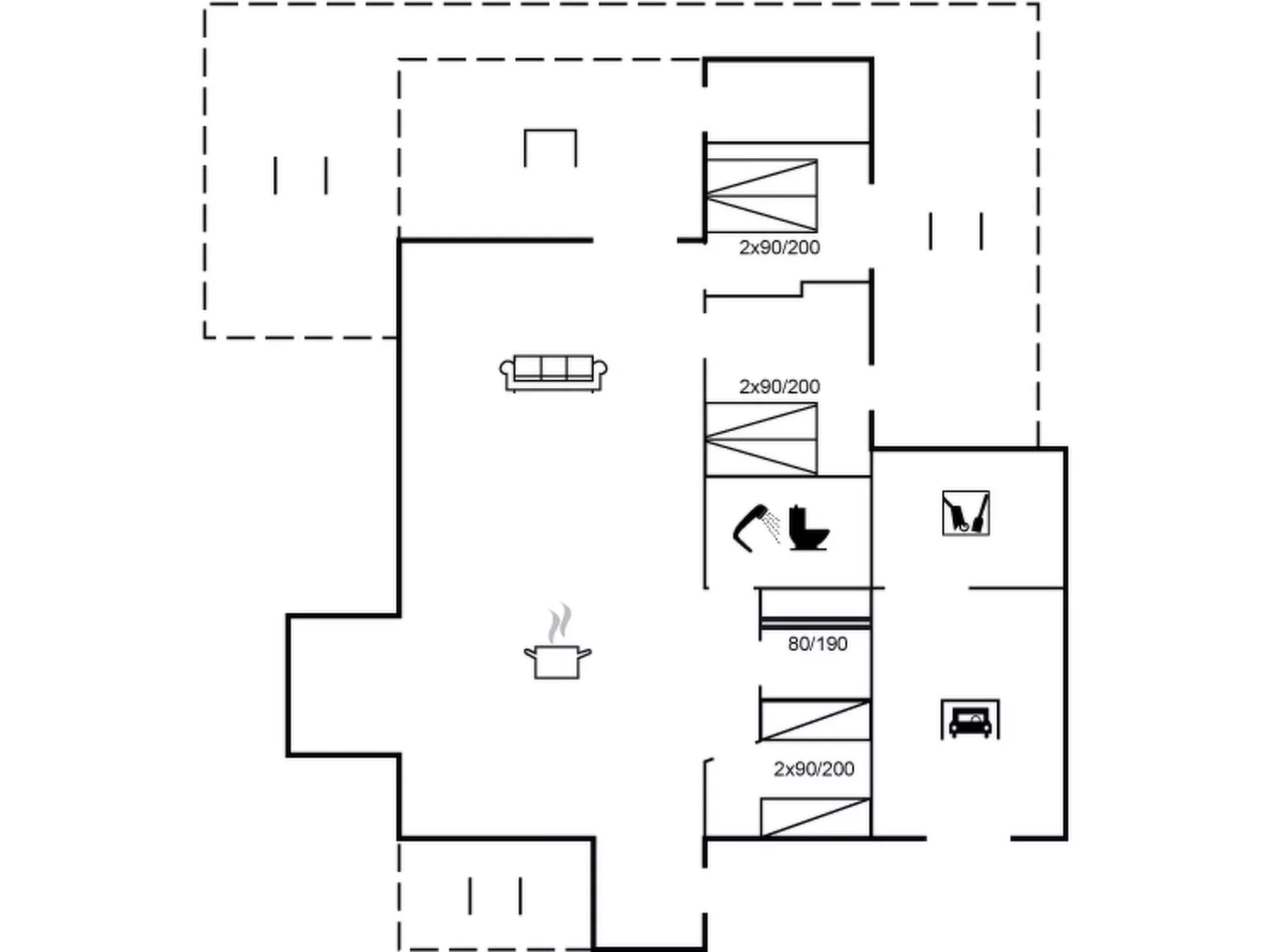 "Tarje" - 320m from the sea-Inside