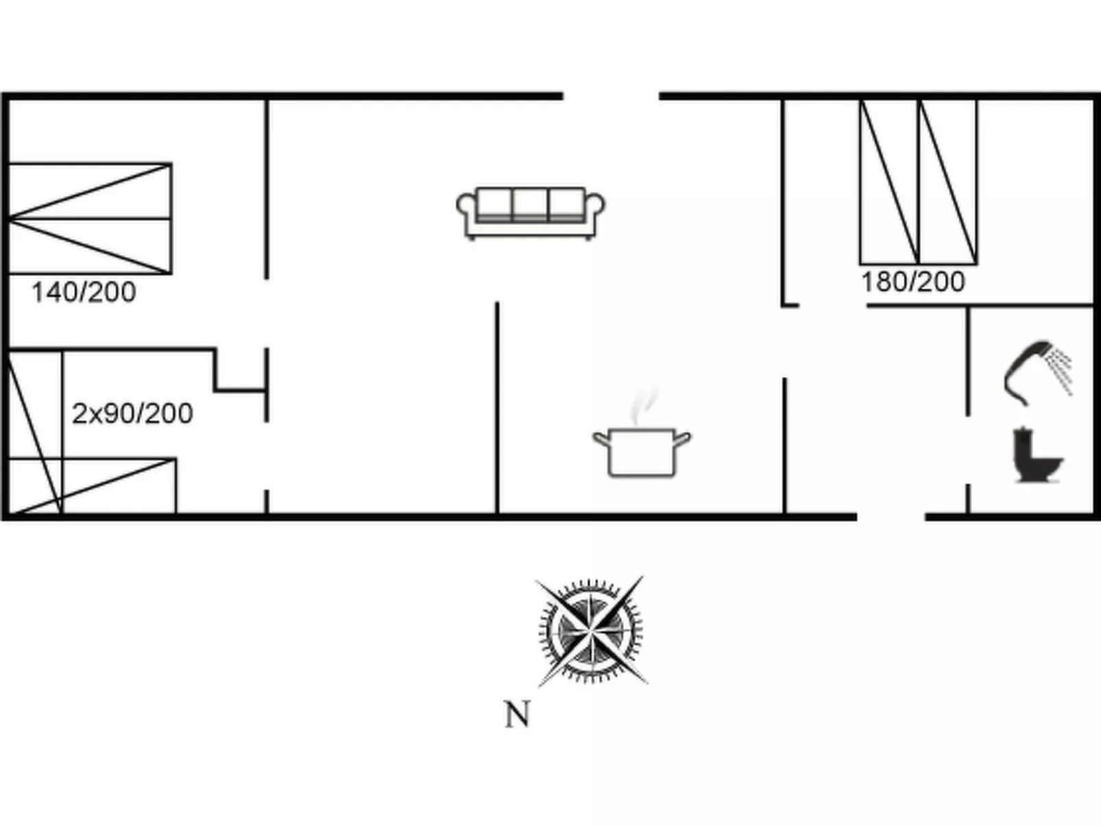 "Alde" - 300m from the sea-Inside