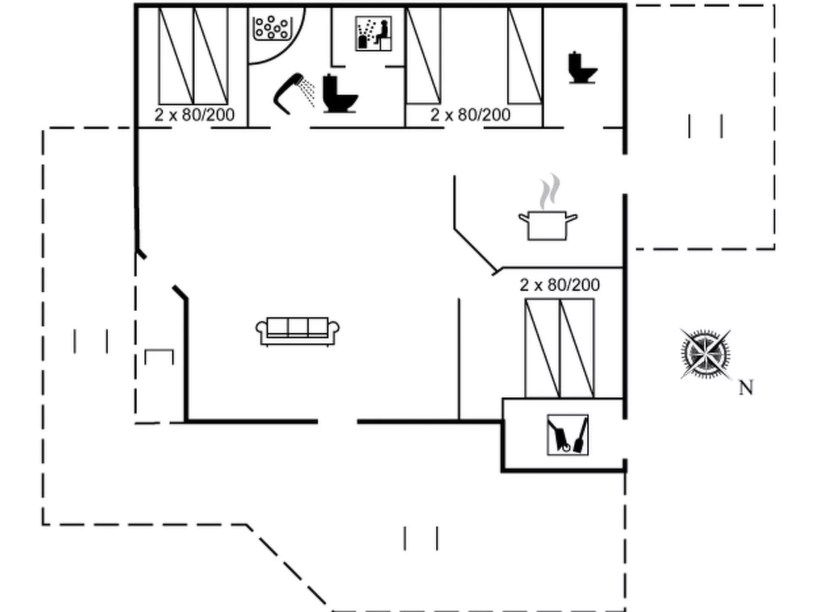 "Sisko" - 600m from the sea-Inside