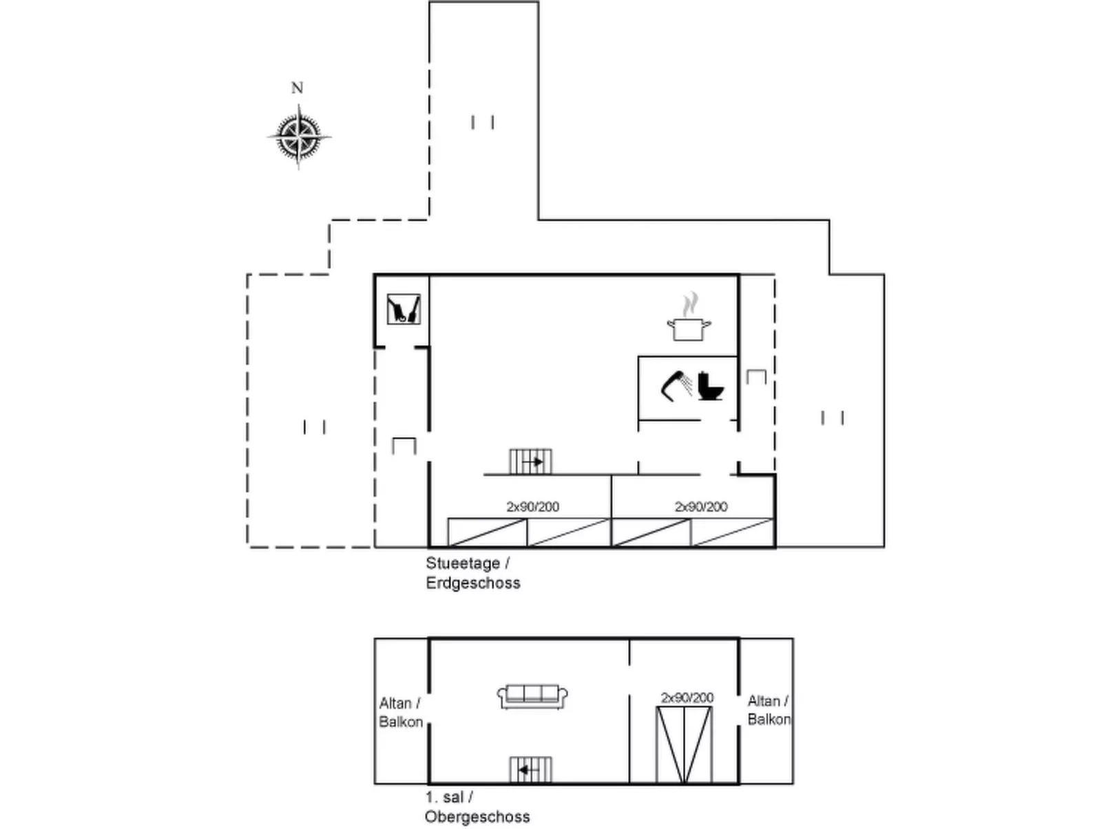 "Viona" - 350m from the sea-Inside