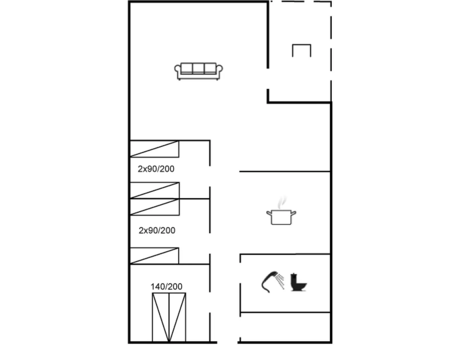"Ordan" - 800m from the sea-Inside