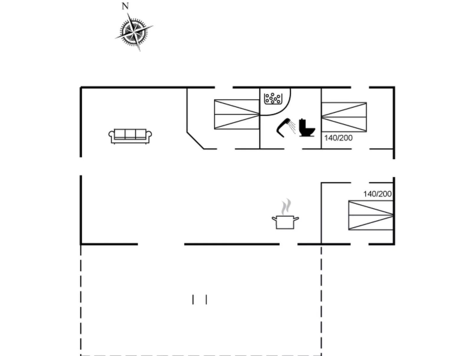 "Veiko" - 1.2km from the sea-Inside