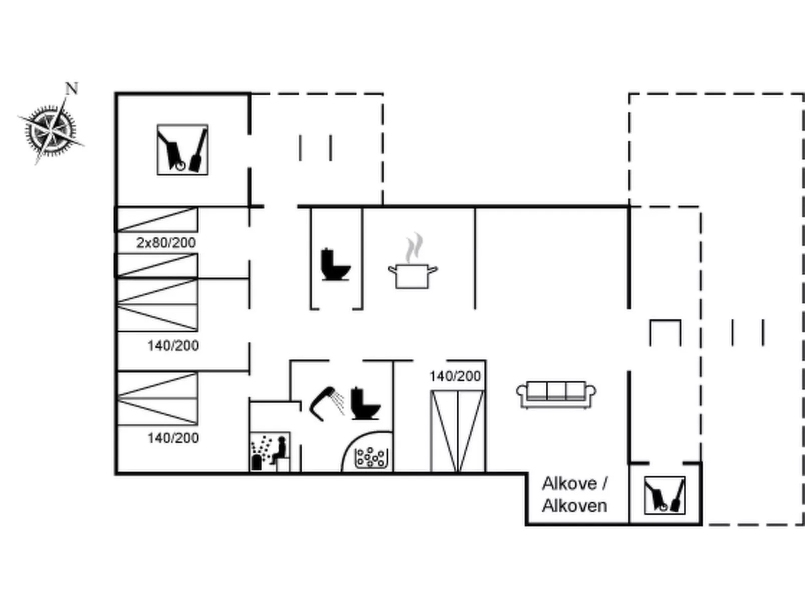 "Alvi" - 400m to the inlet-Inside