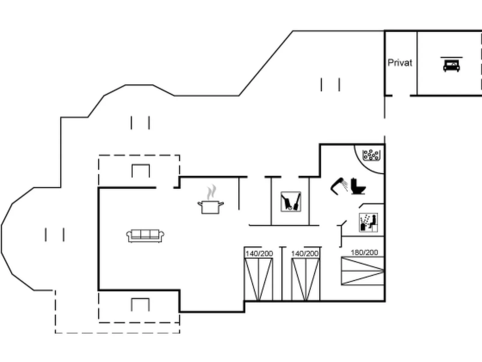 "Gyda" - 100m from the sea-Inside