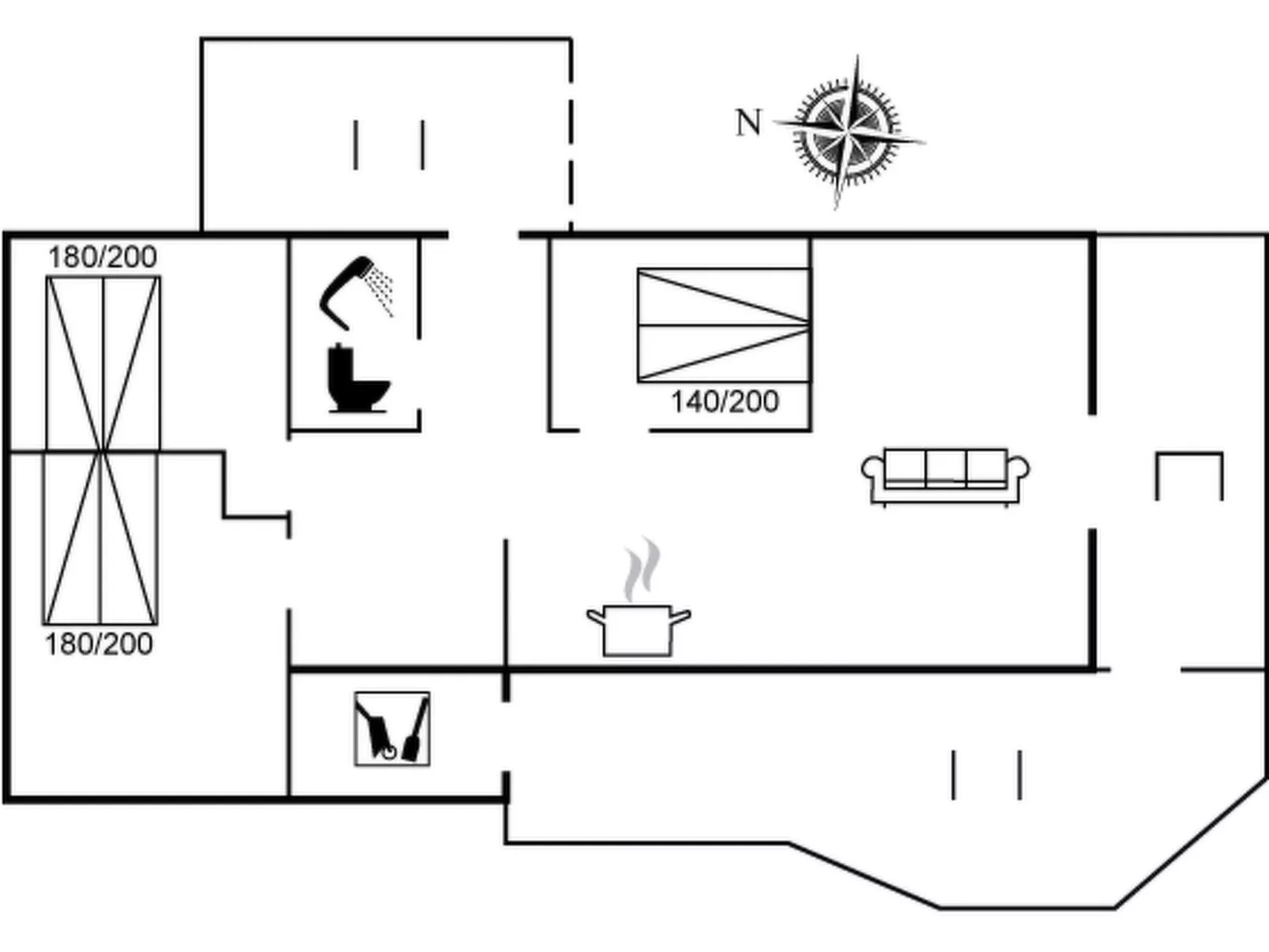 "Jeldrik" - 100m from the sea-Inside