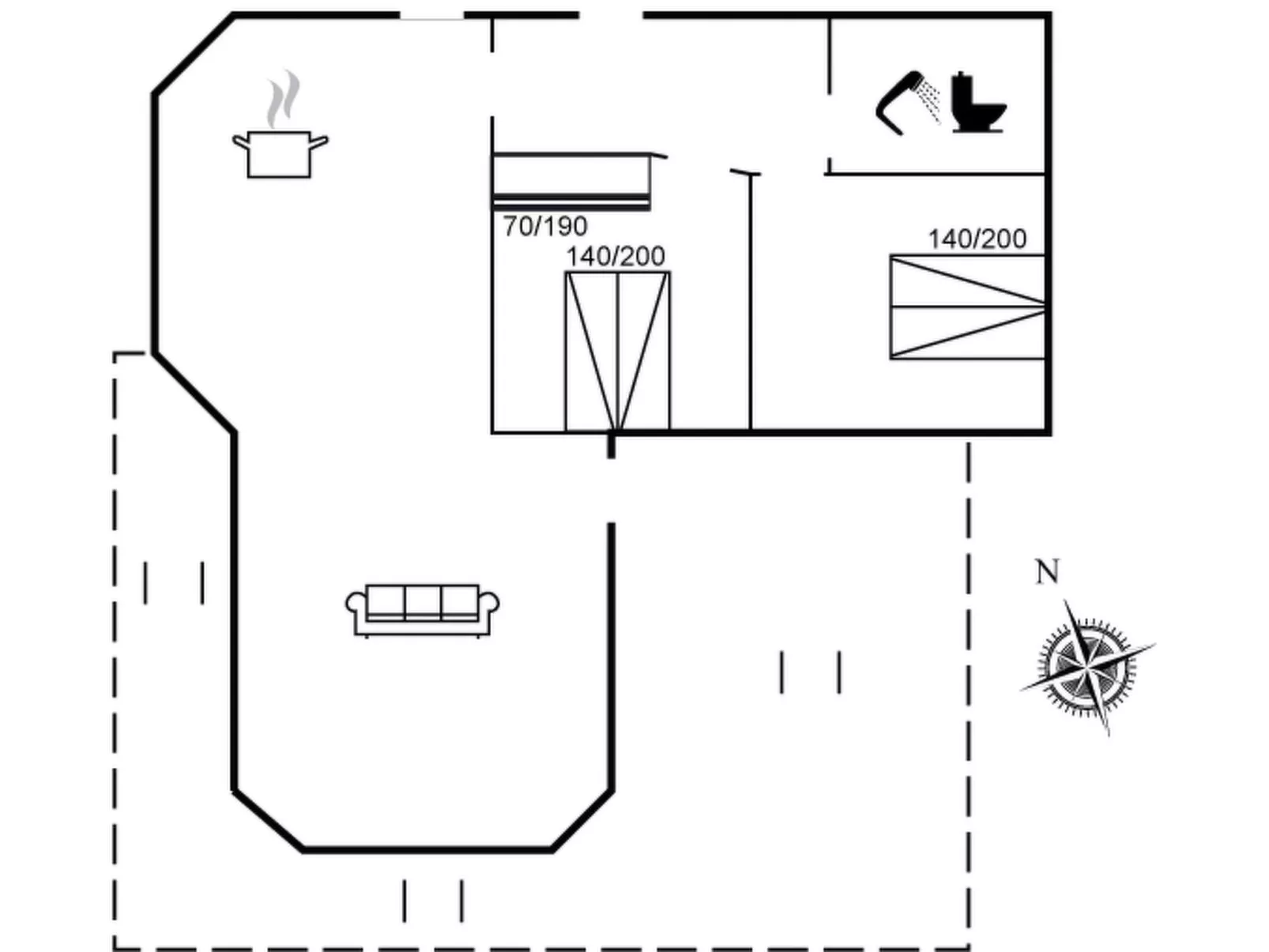 "Esger" - 150m from the sea-Inside