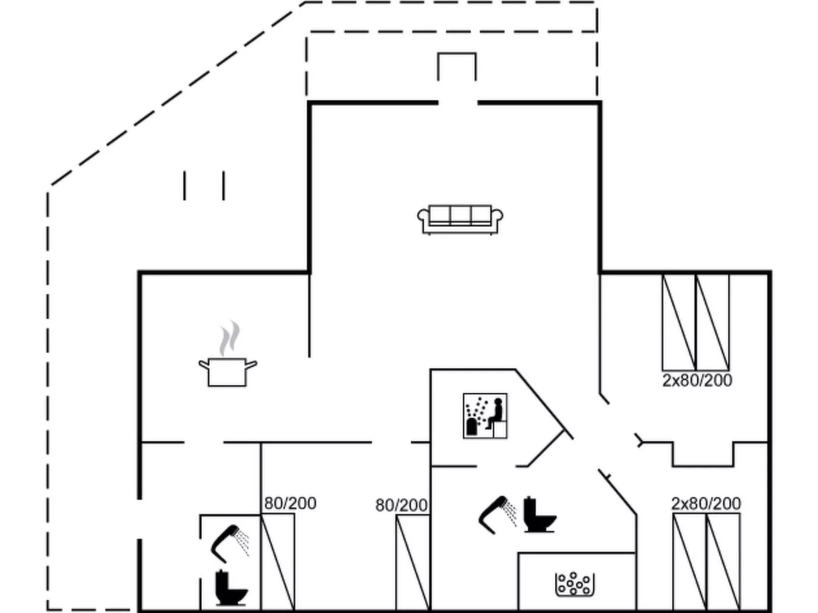 "Sigbritt" - 100m from the sea-Inside