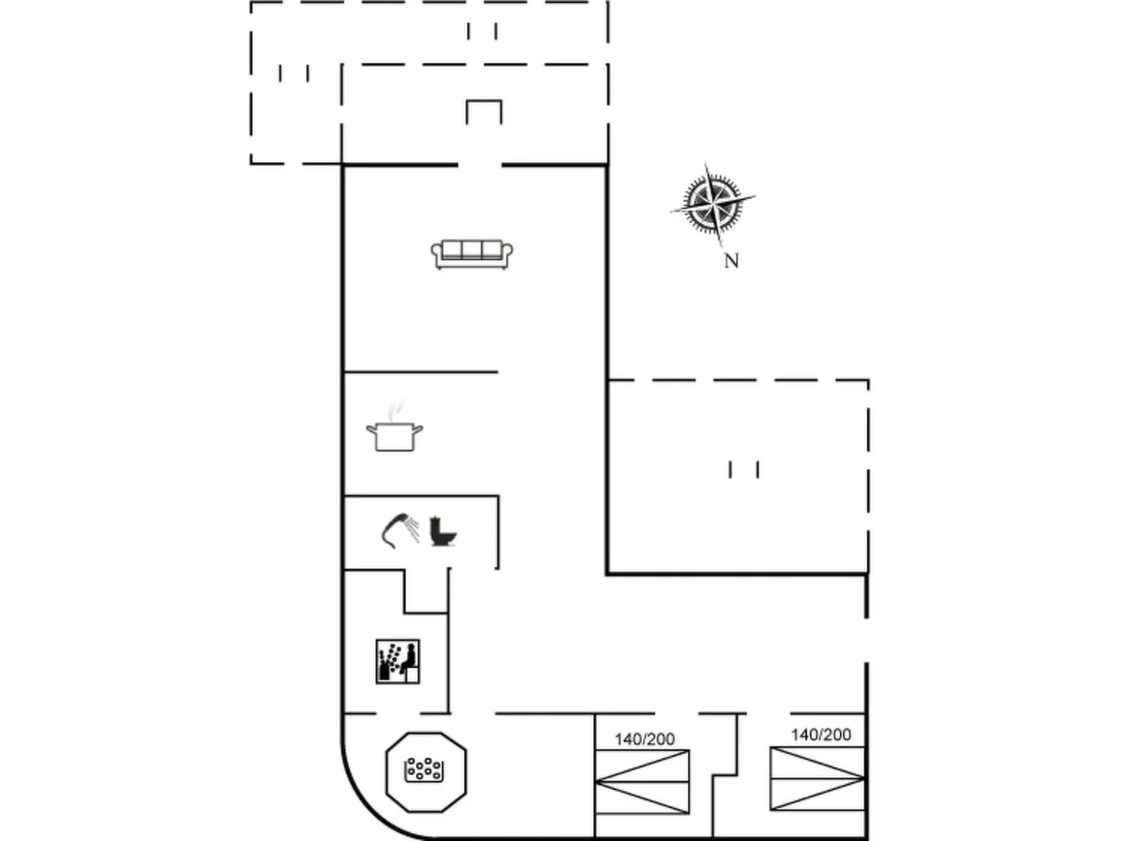"Elbert" - 100m from the sea-Inside
