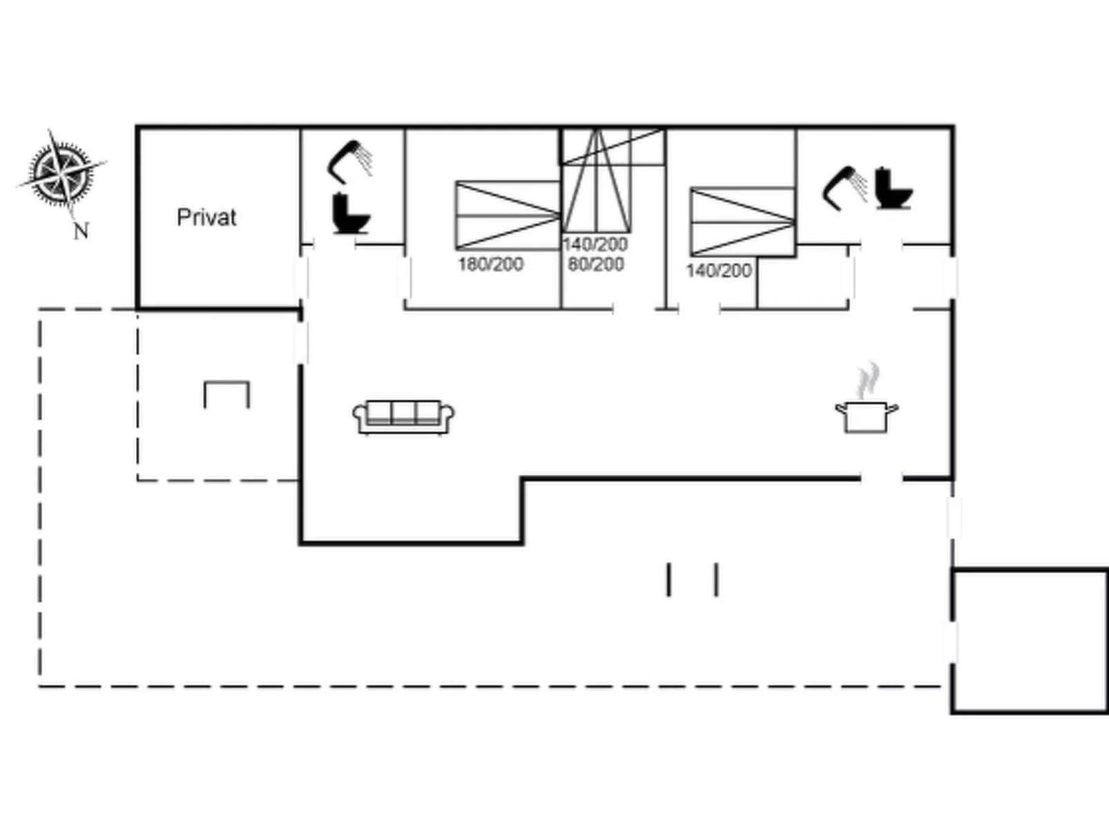 "Talitha" - 1.5km from the sea-Inside