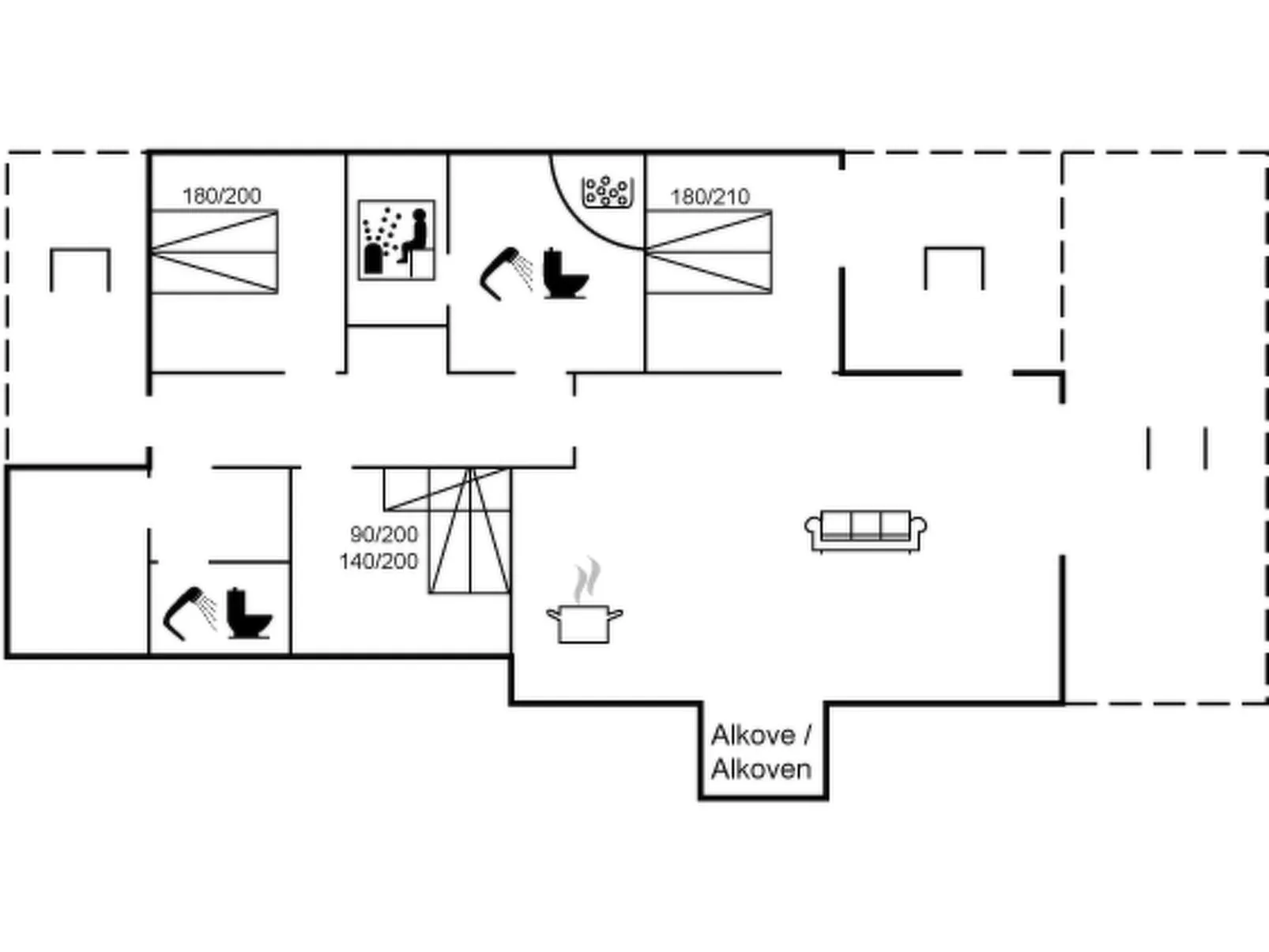 "Holmwith" - 200m from the sea-Inside