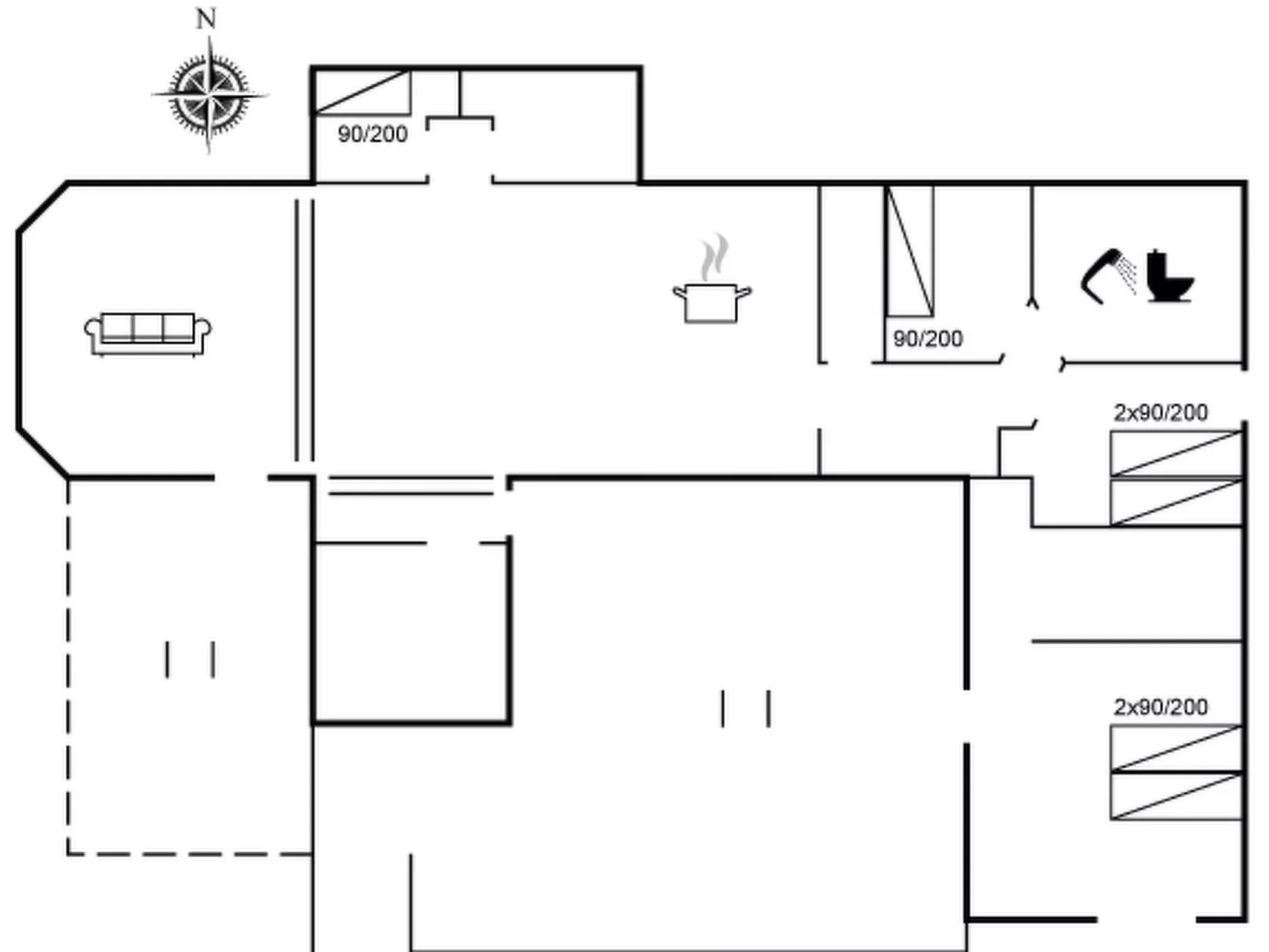"Albert" - 340m from the sea-Inside