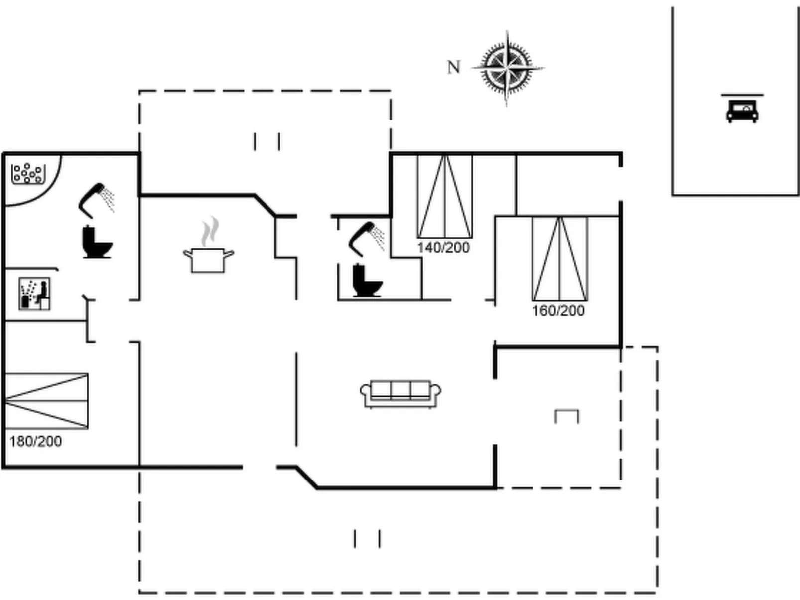 "Østmar" - 1.2km from the sea-Inside