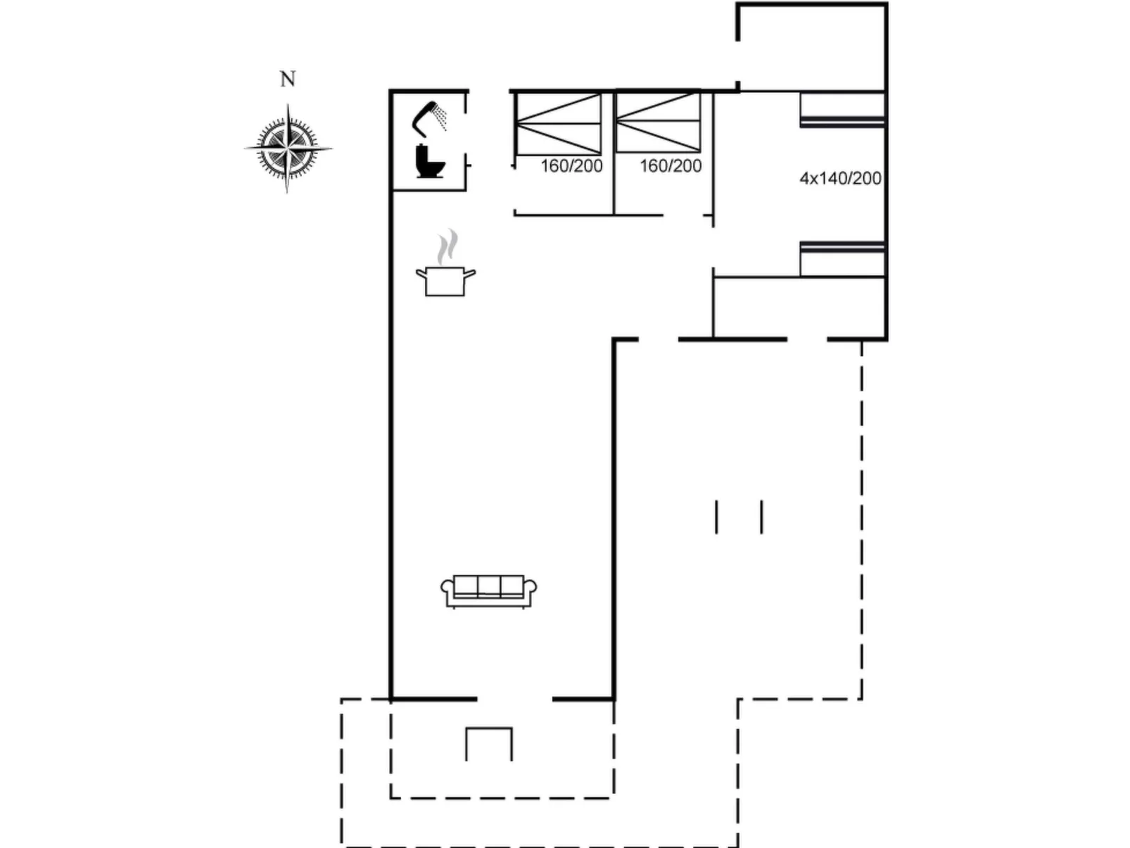 "Melissa" - 300m to the inlet-Inside