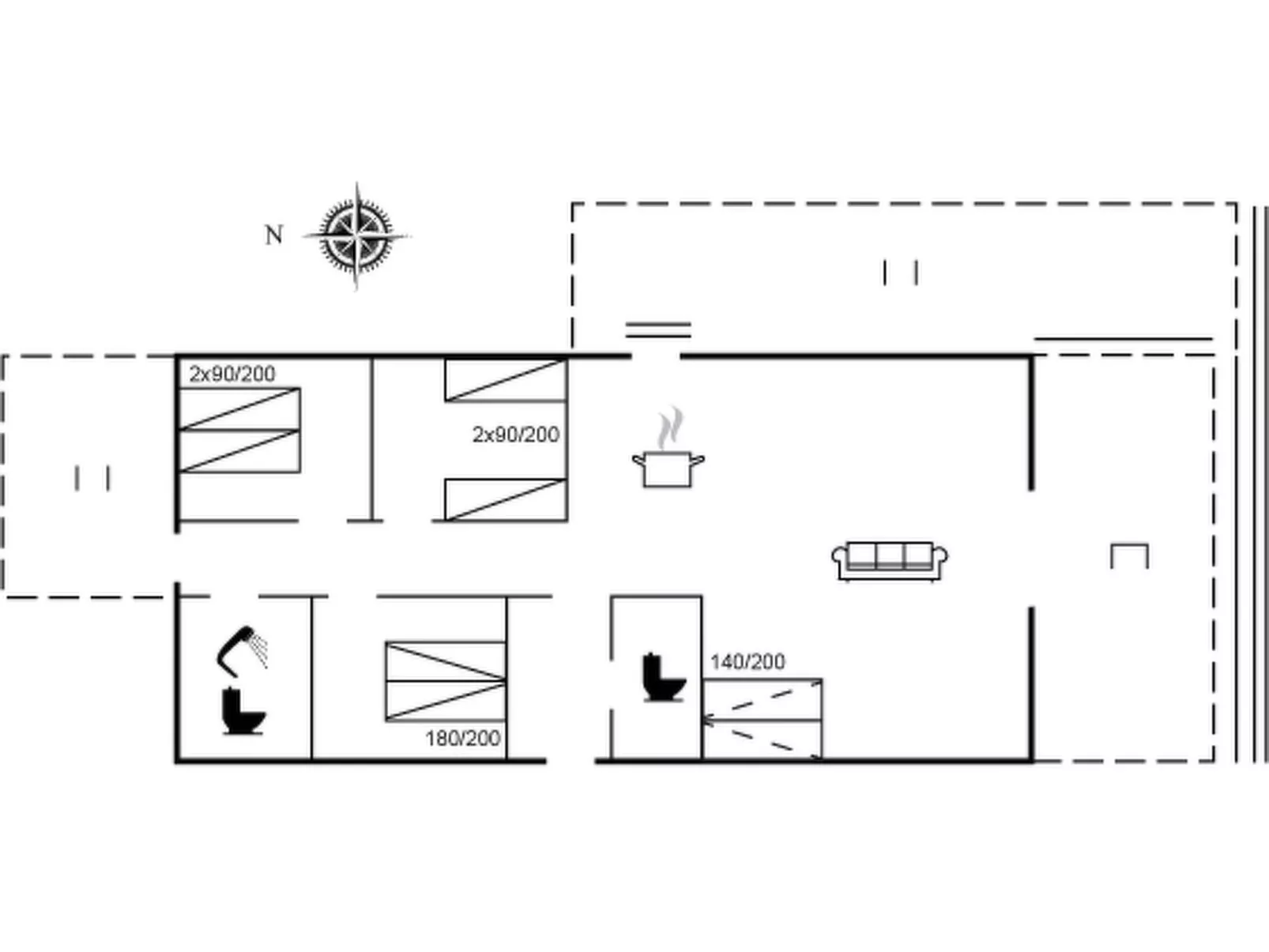 "Auke" - 100m from the sea-Inside