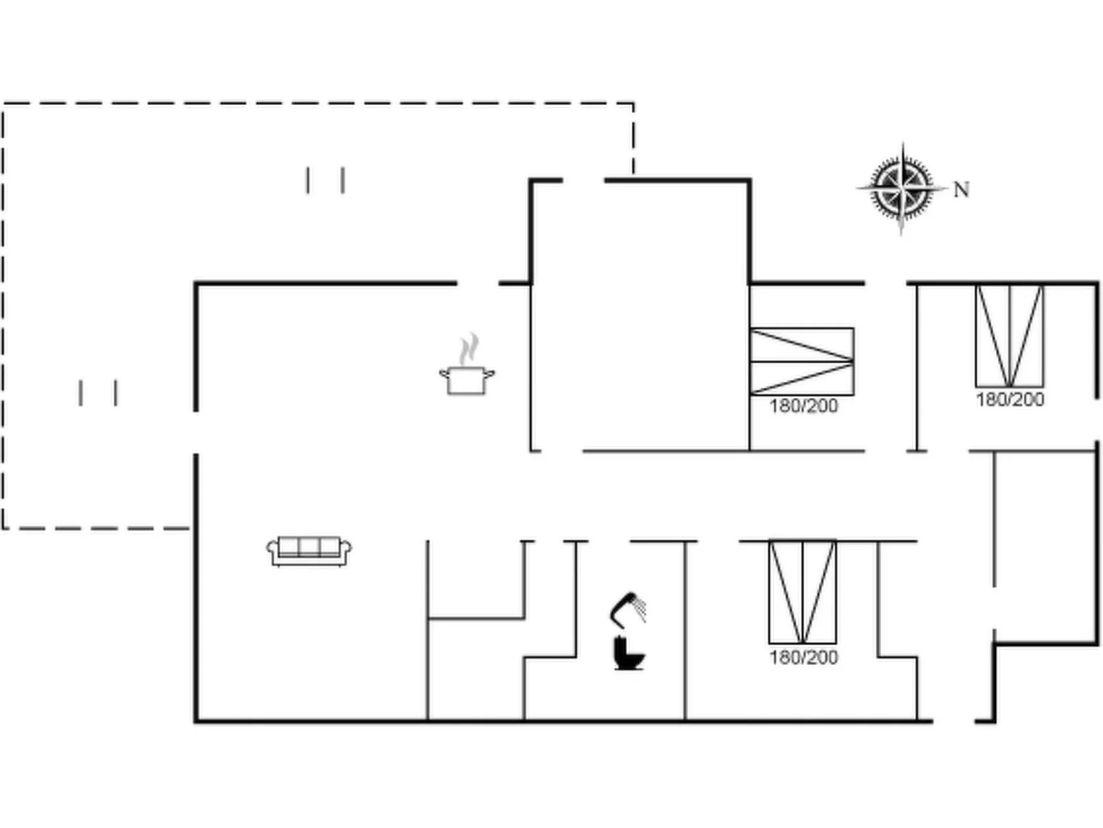 "Sylva" - 150m from the sea-Inside