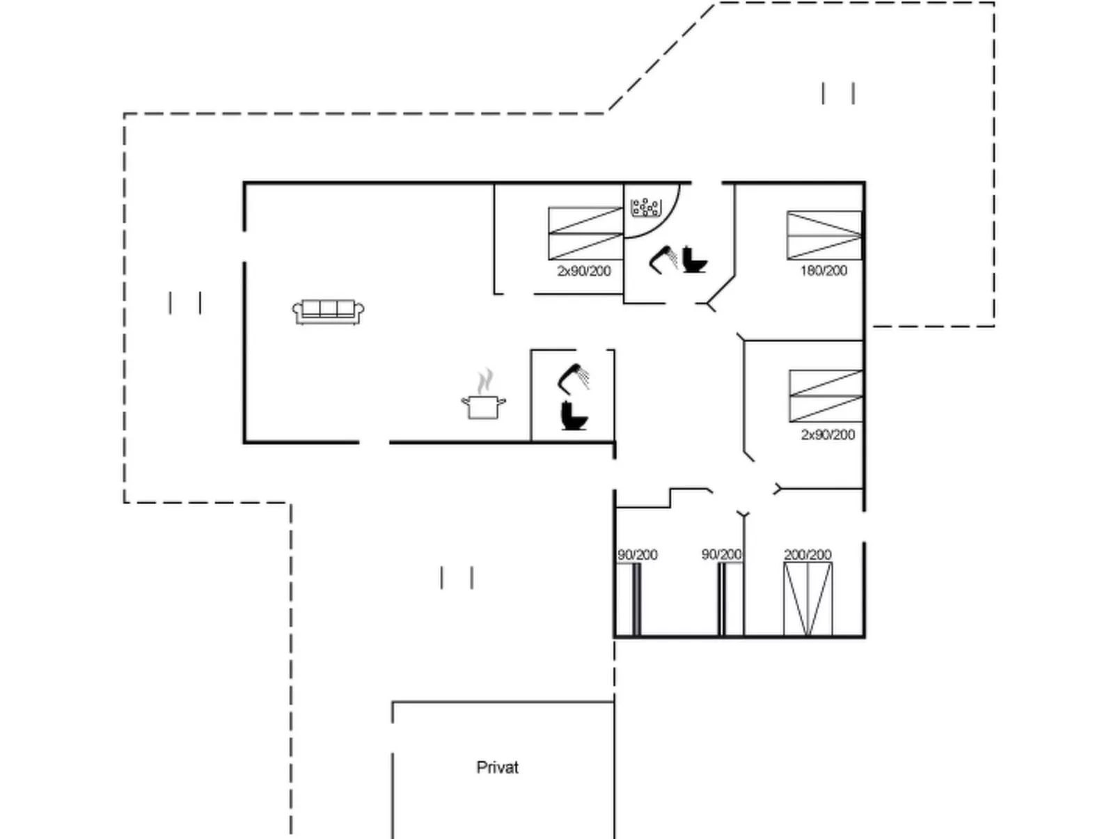 "Heidel" - 1.1km from the sea-Inside